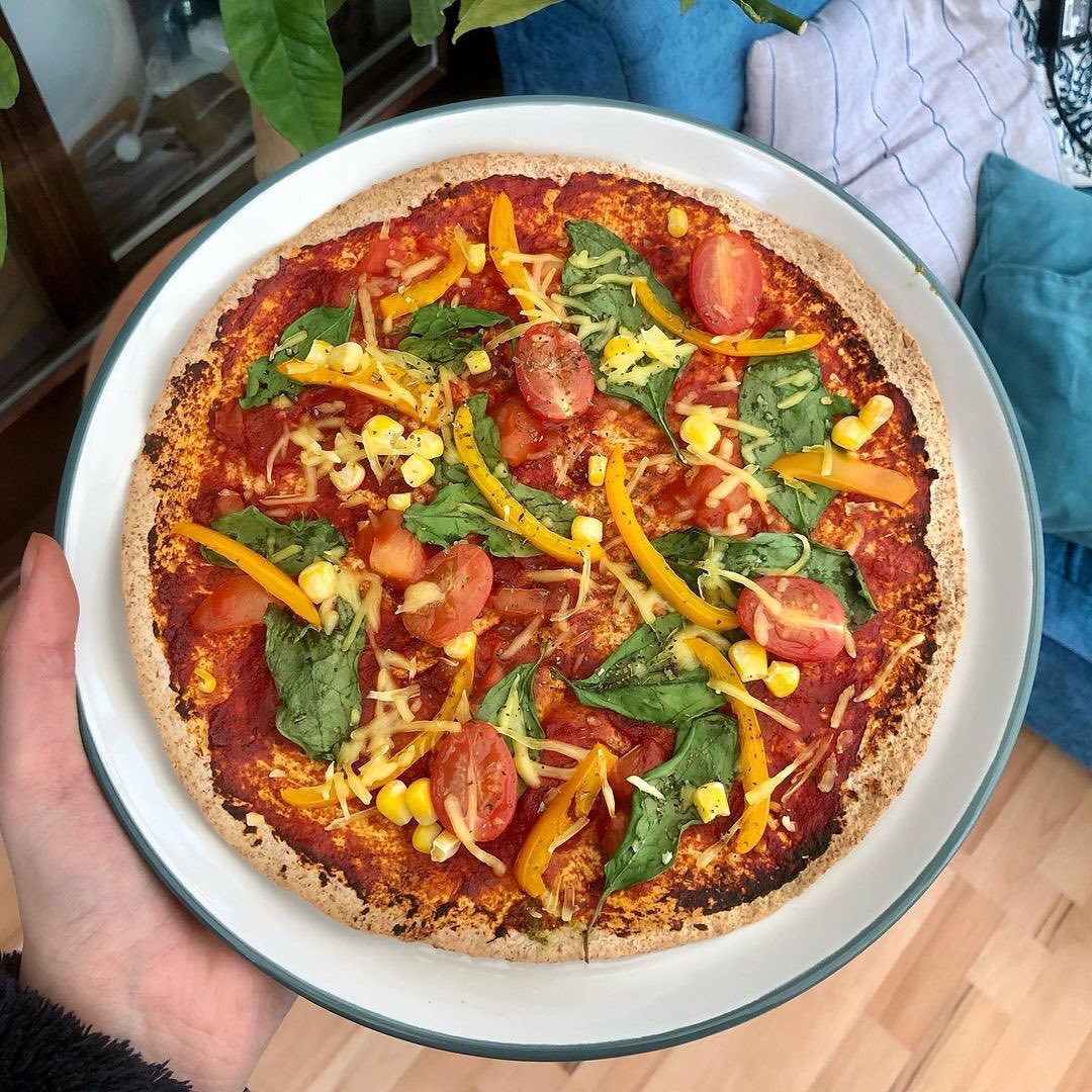 Easy Veggie Pizza Wrap