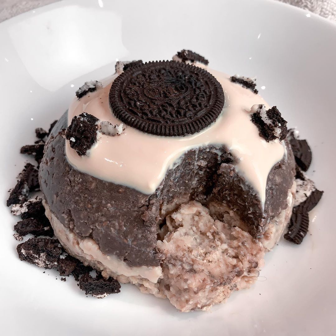 Oreo Oatmeal Cheeseless Cake