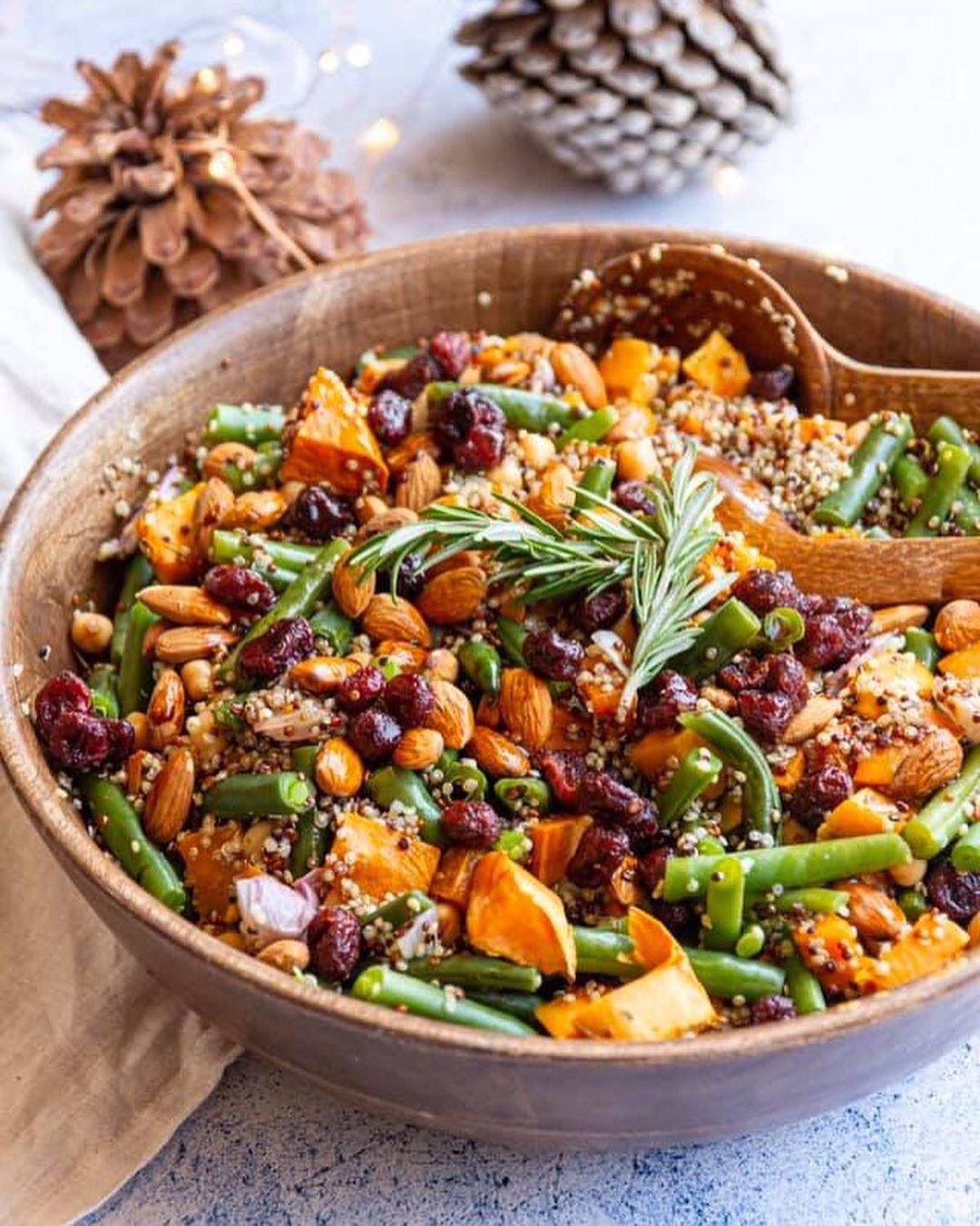 Christmas Quinoa and Green Bean Salad