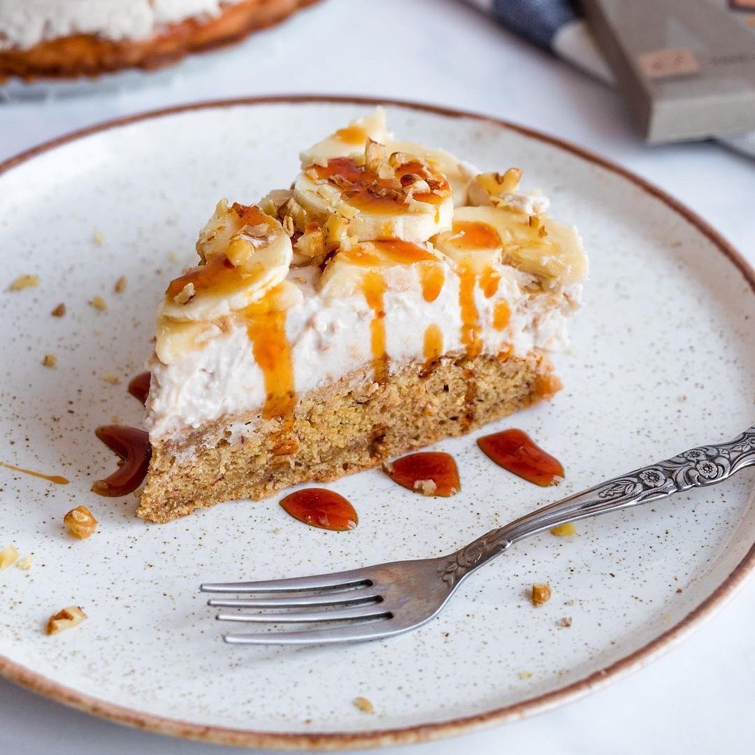 Banana Nougat Cream Cake