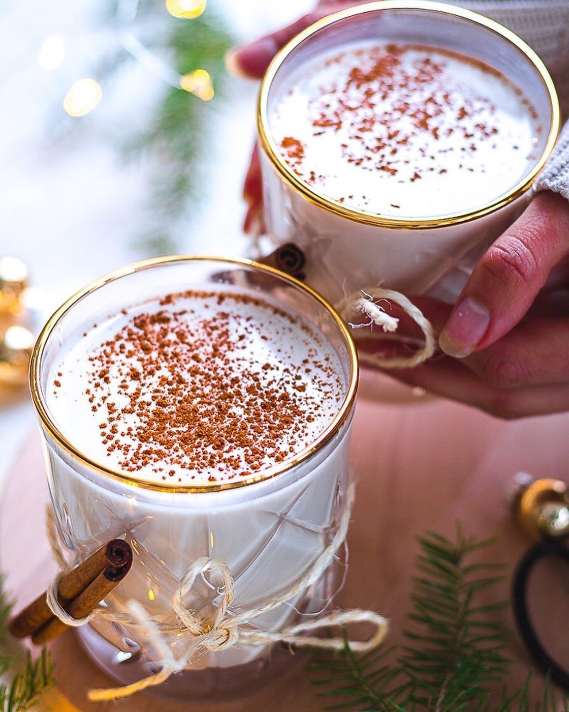 Vegan Eggnog with Almonds and Cashews
