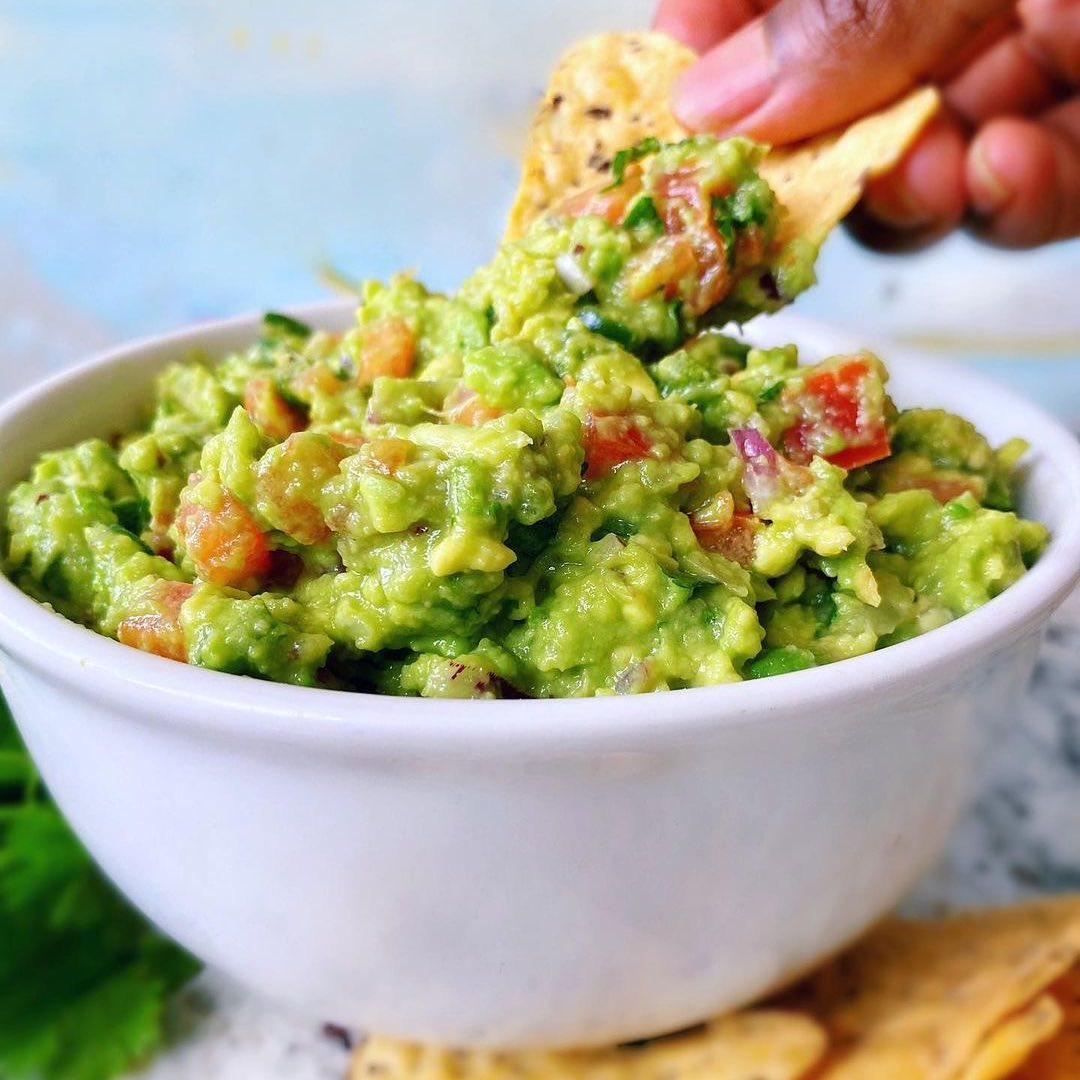 Fresh Guacamole with Avocado and Lime