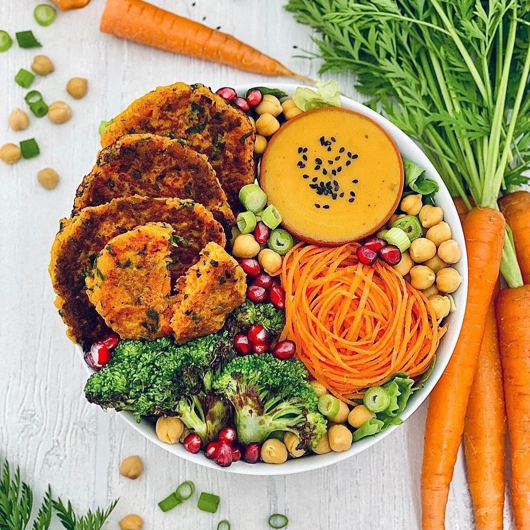 Carrot and Chickpea Patties