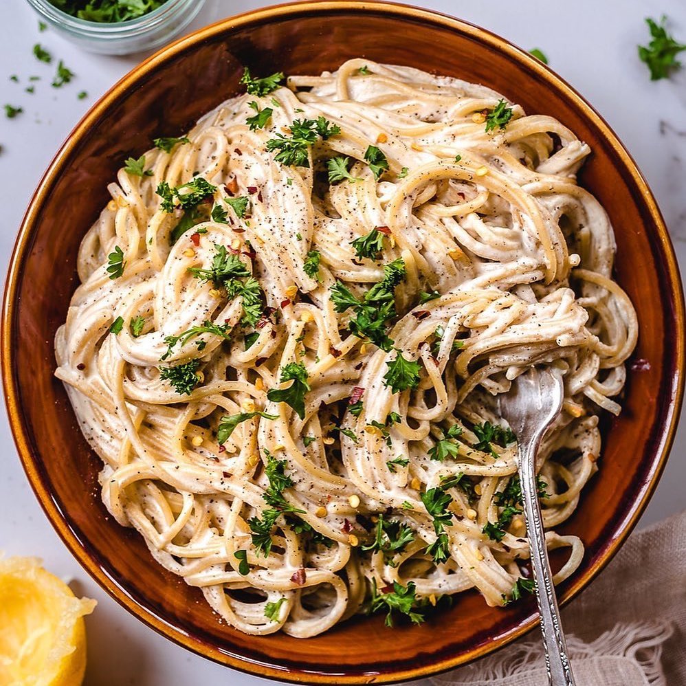 Creamy Vegan Alfredo Pasta