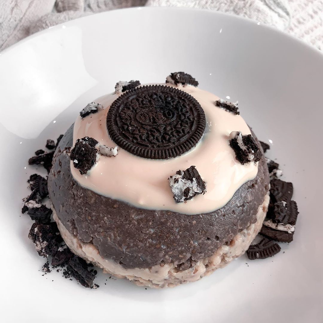 Oreo Oatmeal Cheeseless Cake
