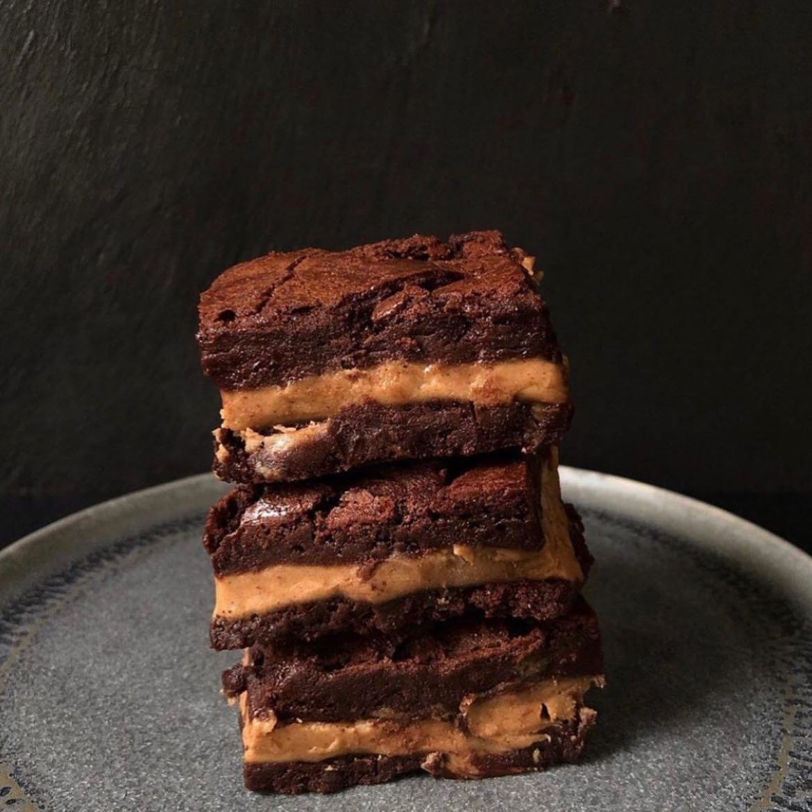 Peanut Butter Stuffed Brownies