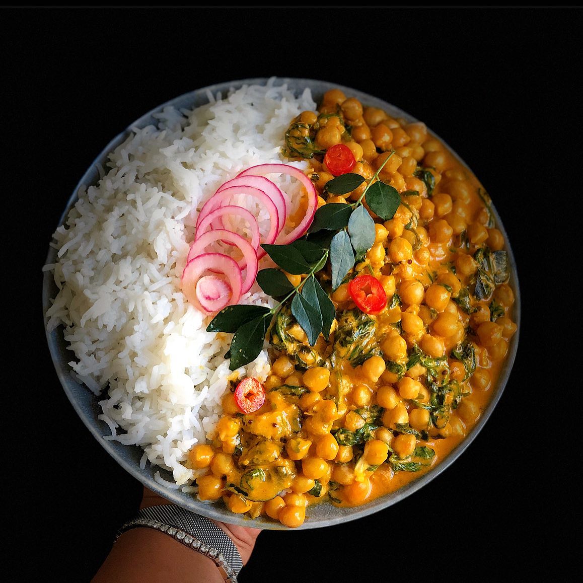 Coconut Chickpea & Spinach Curry