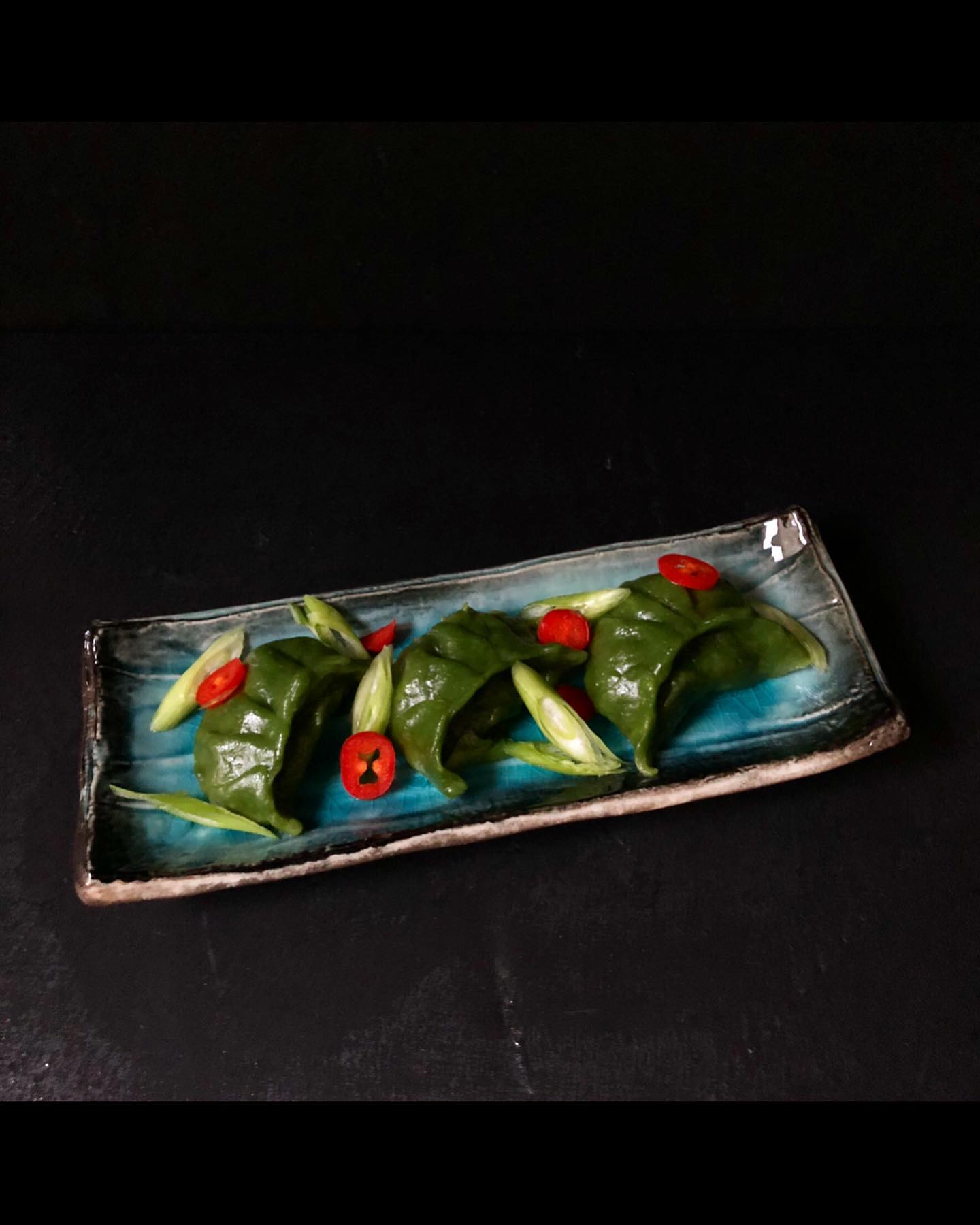 Spinach Dumplings with Various Fillings