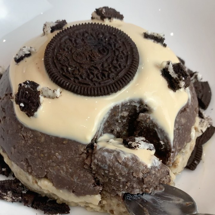 Oreo Oatmeal Cheeseless Cake