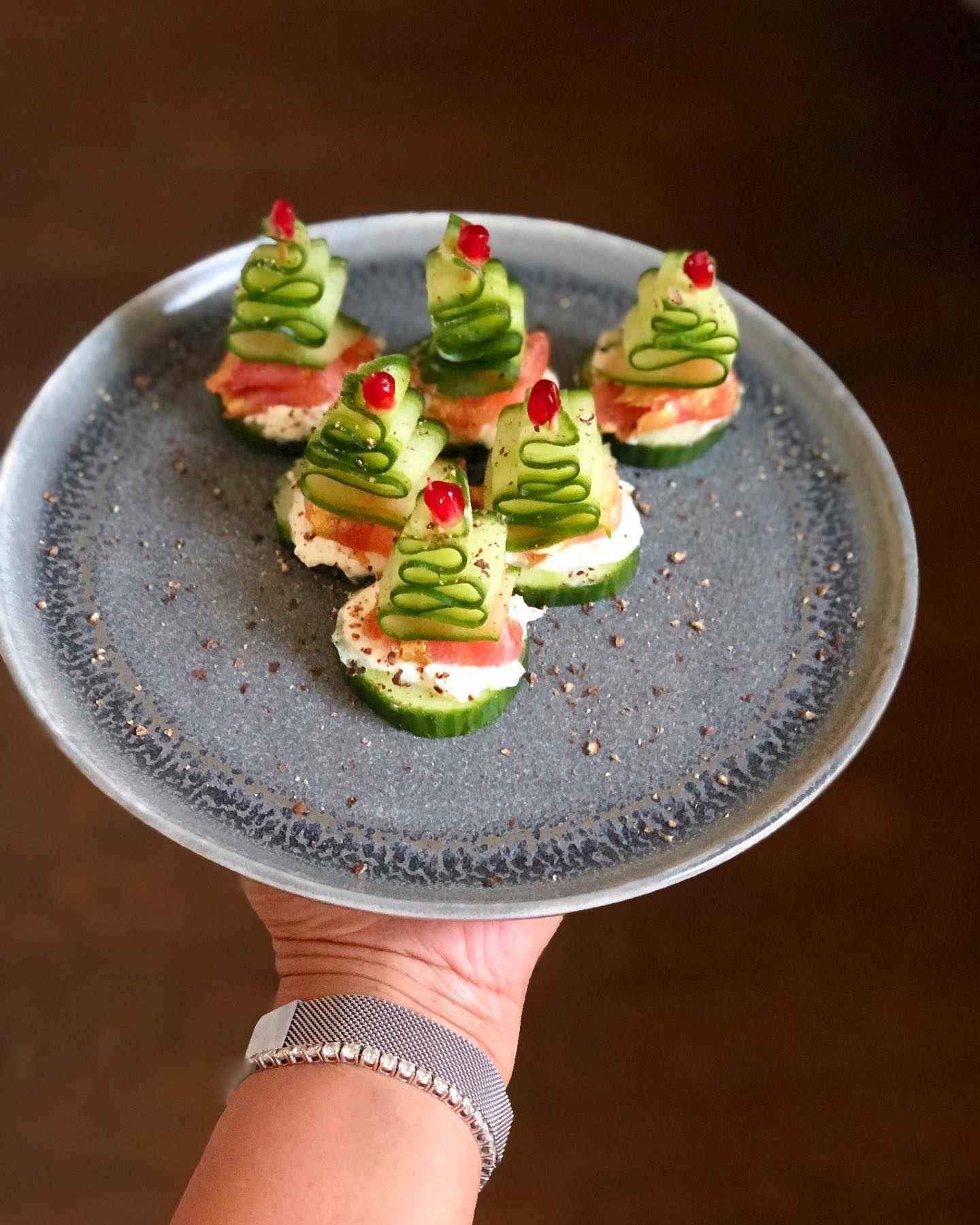 Christmas Tree Canapés