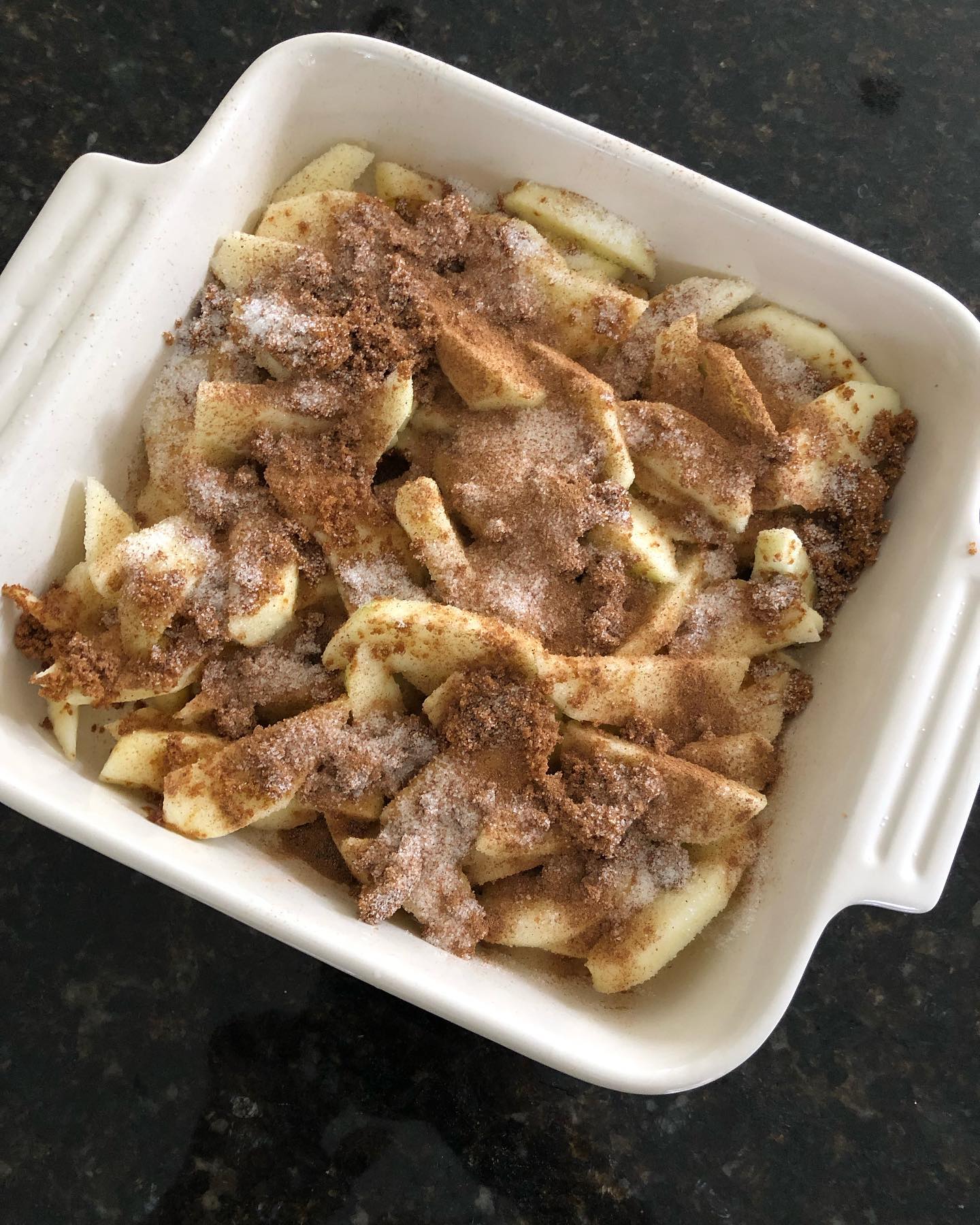 Homemade Apple Crumble with Cinnamon Ice Cream