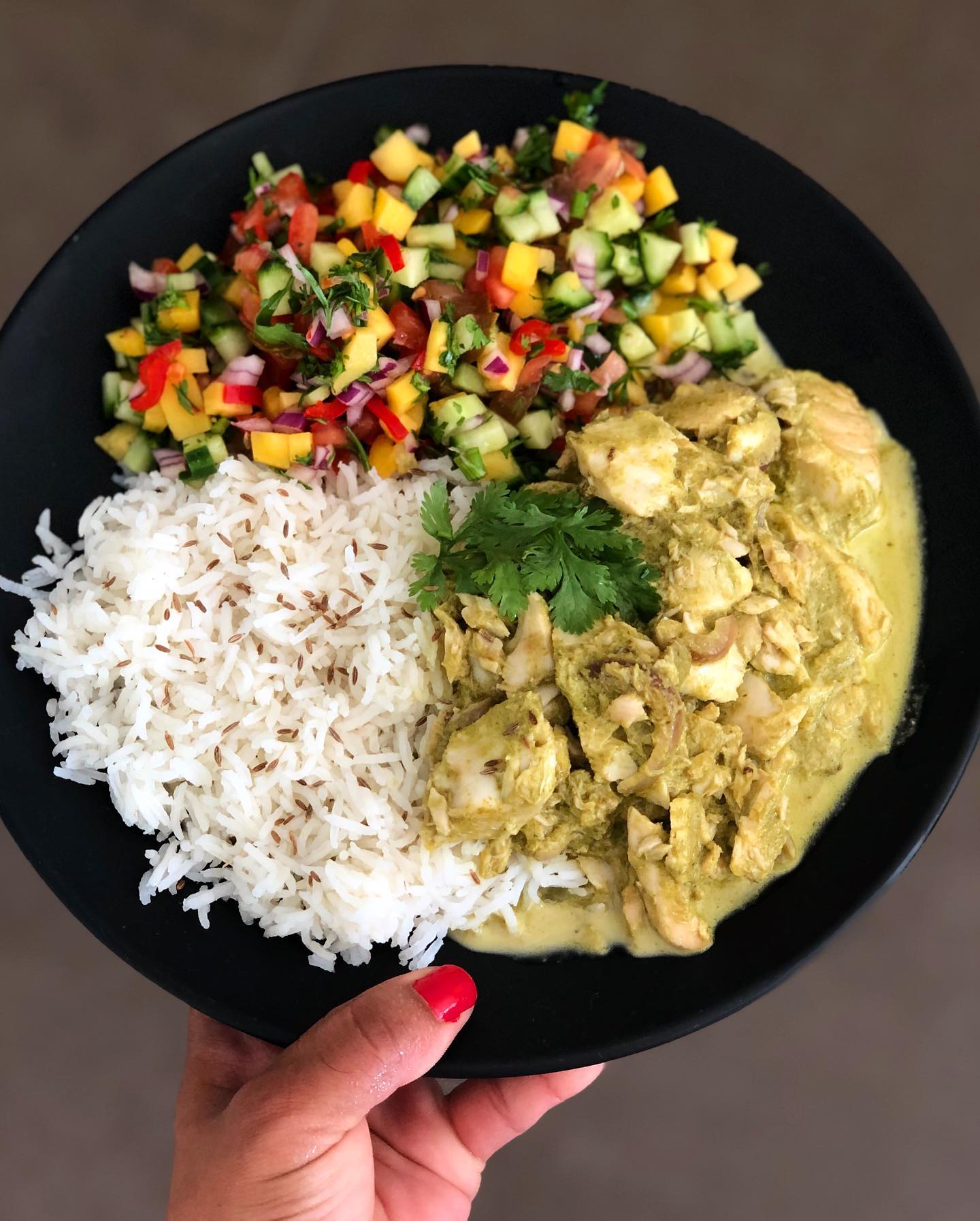 Green Chutney Curry with Talapia or Paneer