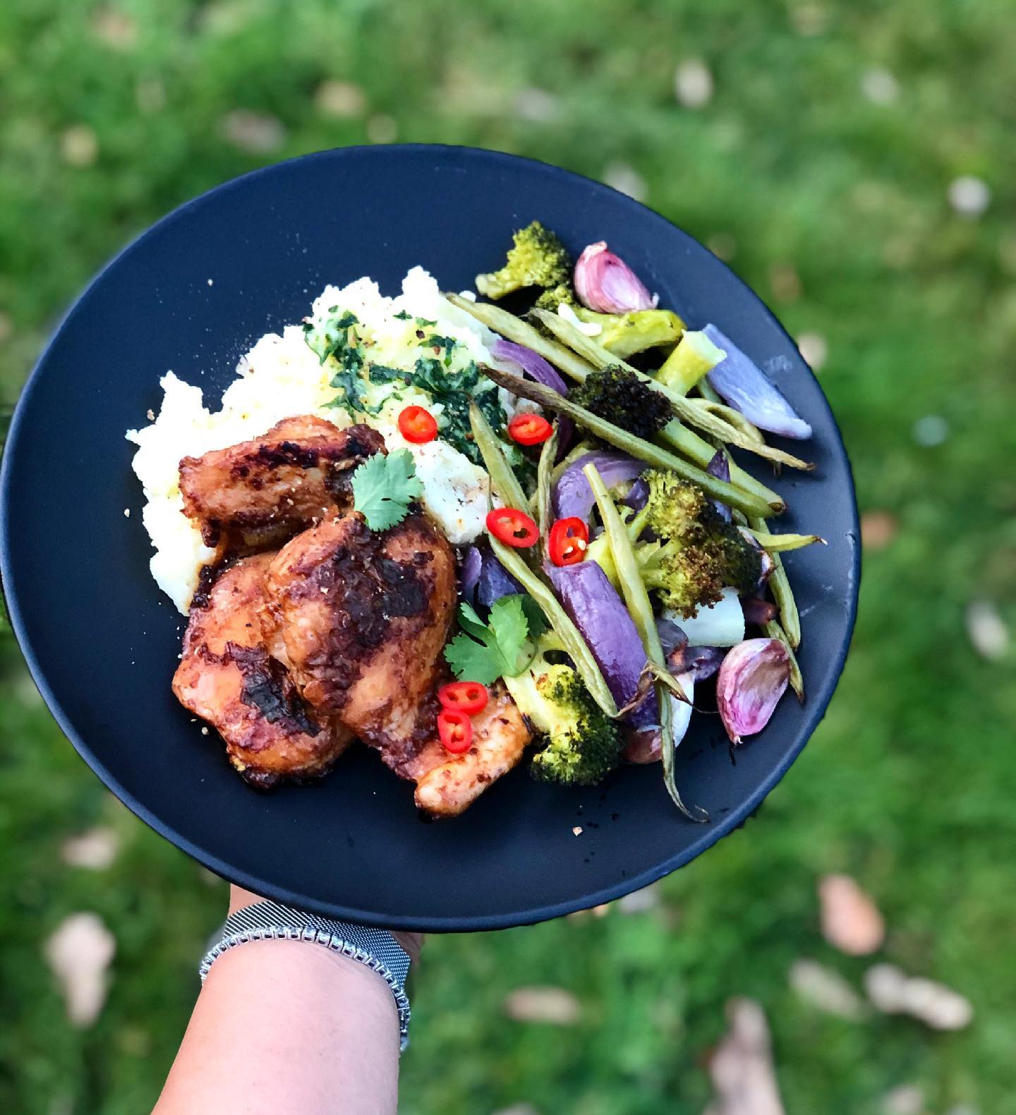 Miso Tofu with Sesame Roasted Vegetables
