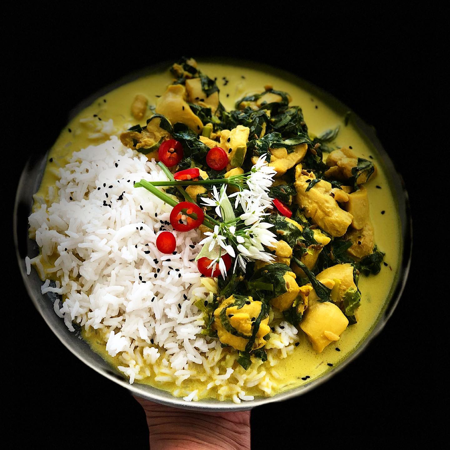 Creamy Wild Garlic Chicken Curry