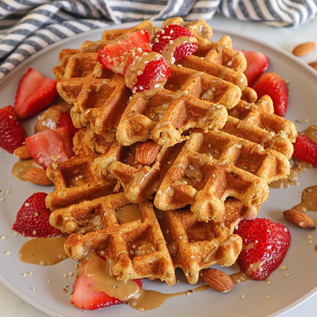 Hearty Fluffy Gluten-Free Protein Waffles
