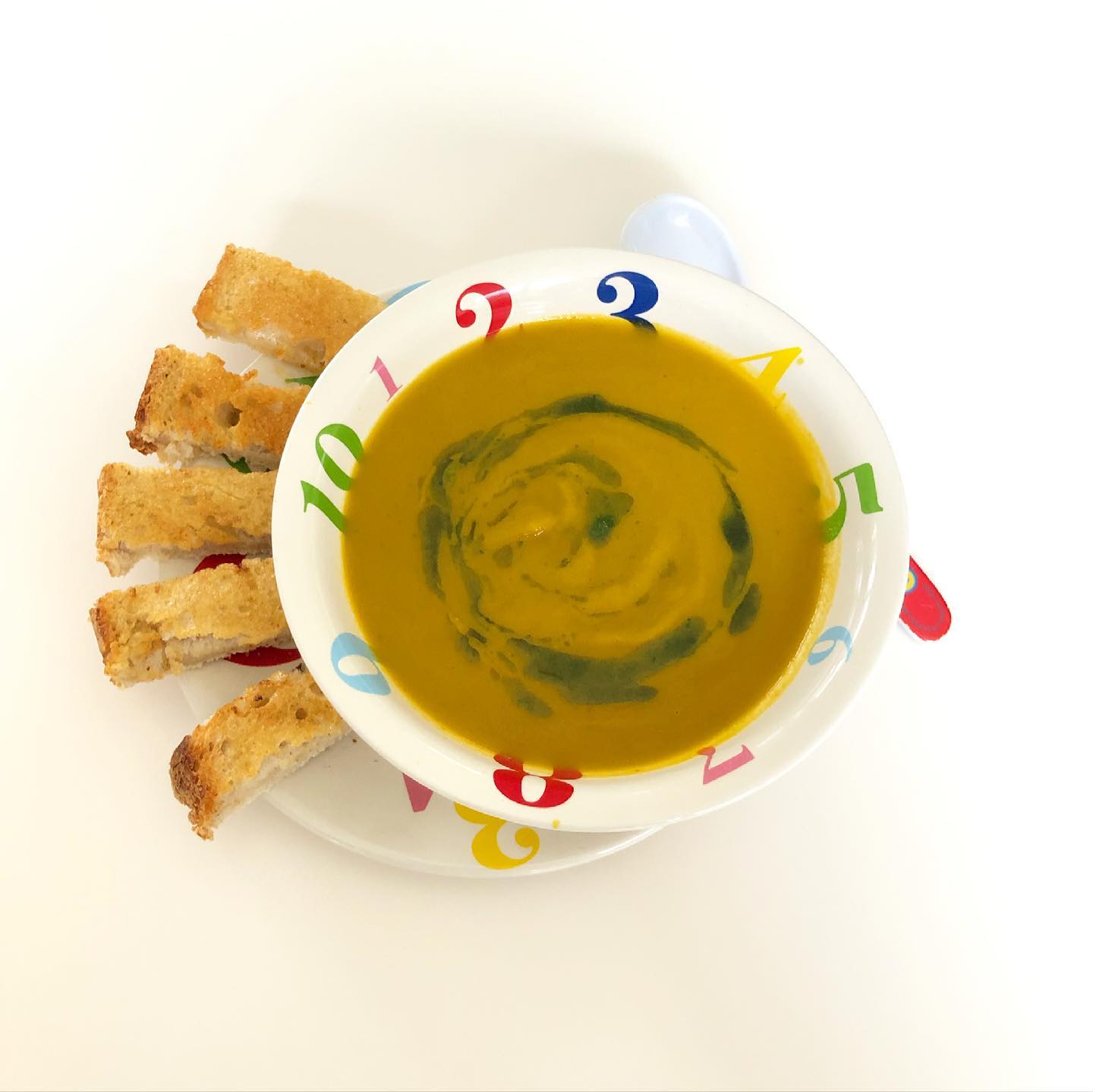 Carrot, Coriander & Lentil Soup with Hidden Courgette
