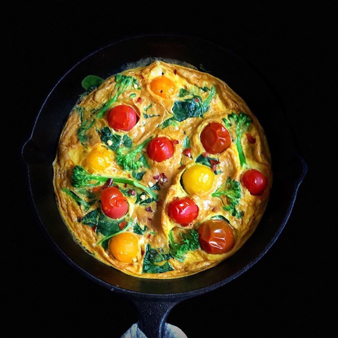 Spiced Turmeric Vegetable Omelette
