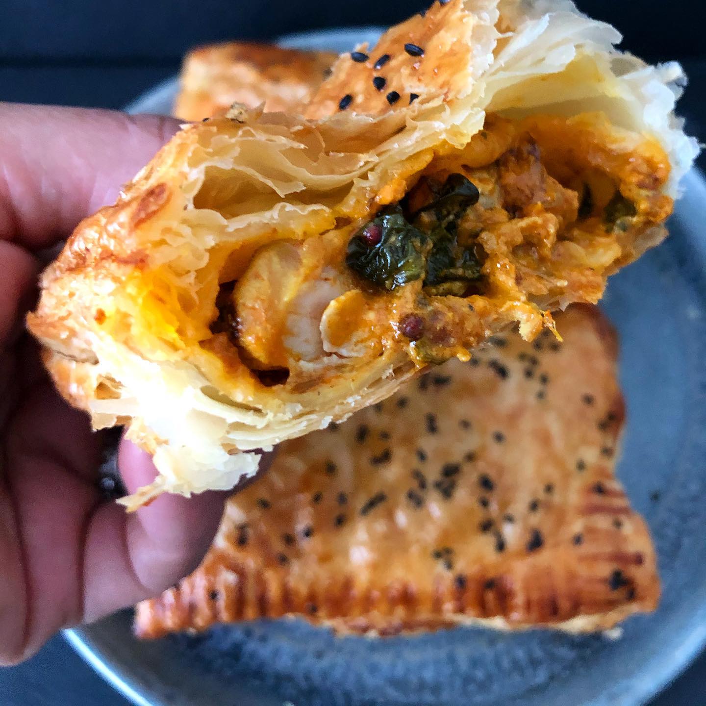Butter Paneer Pastry Parcels