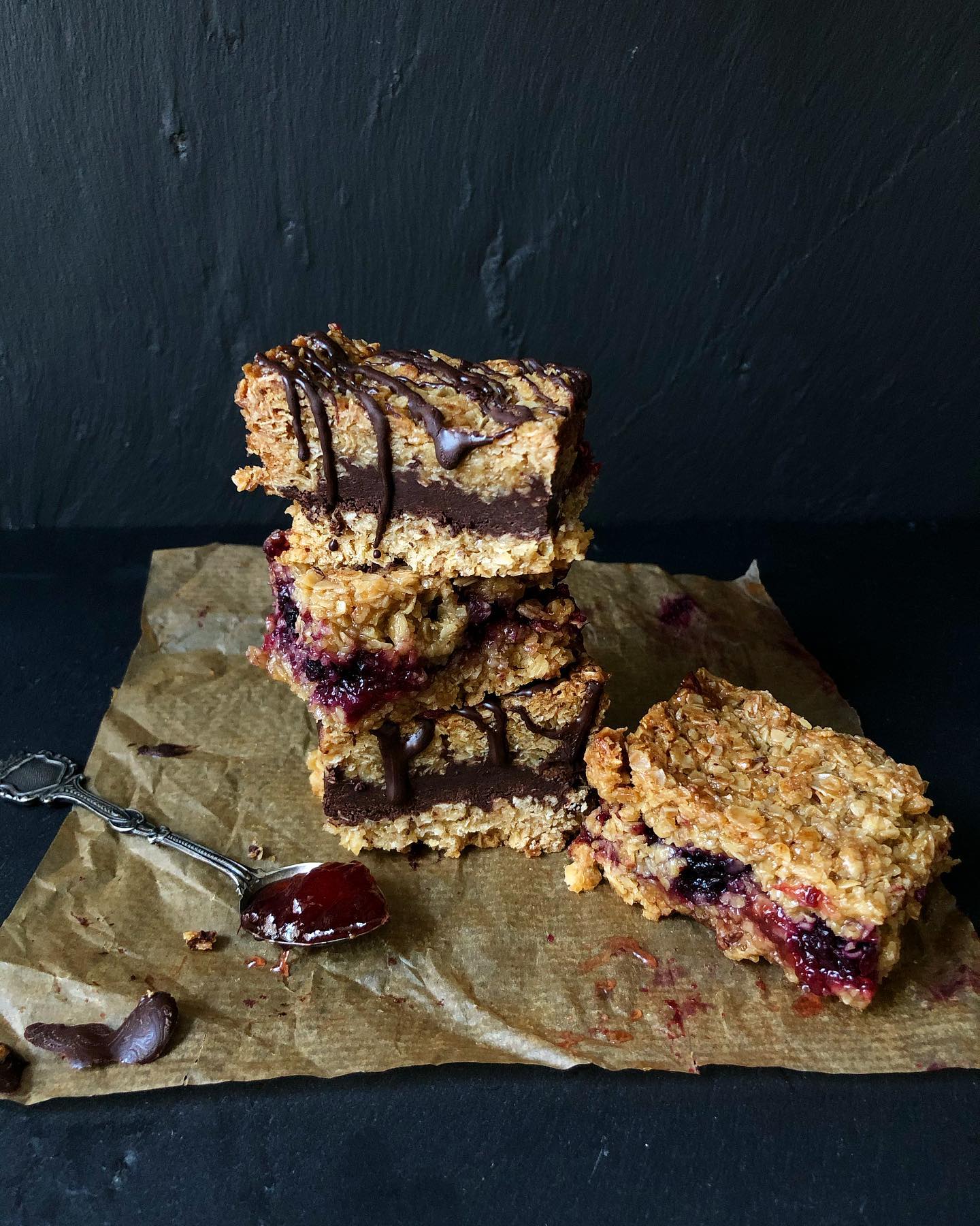 Stuffed Muddy Flapjacks with Fillings