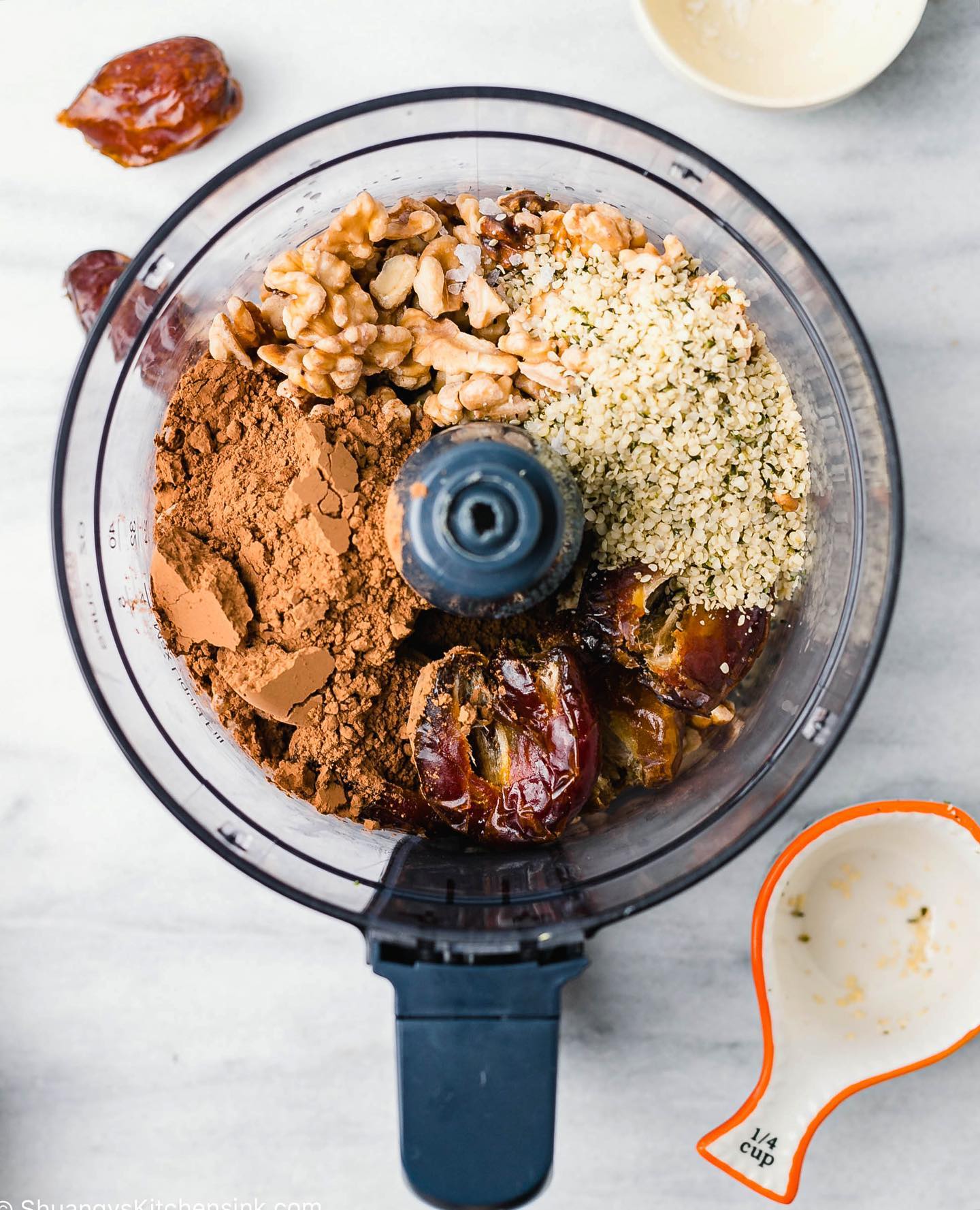No-Bake Walnut Brownie Bites