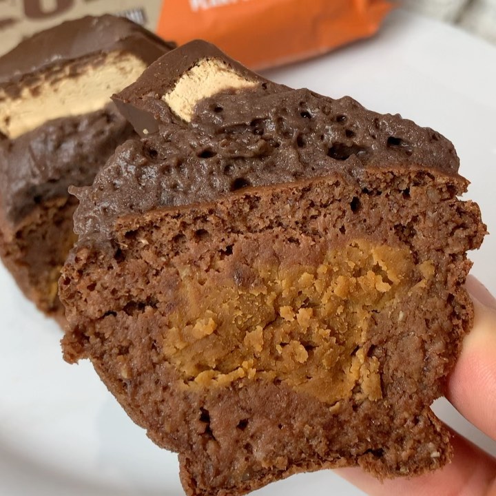 Peanut Butter Stuffed Protein Chocolate Cupcake