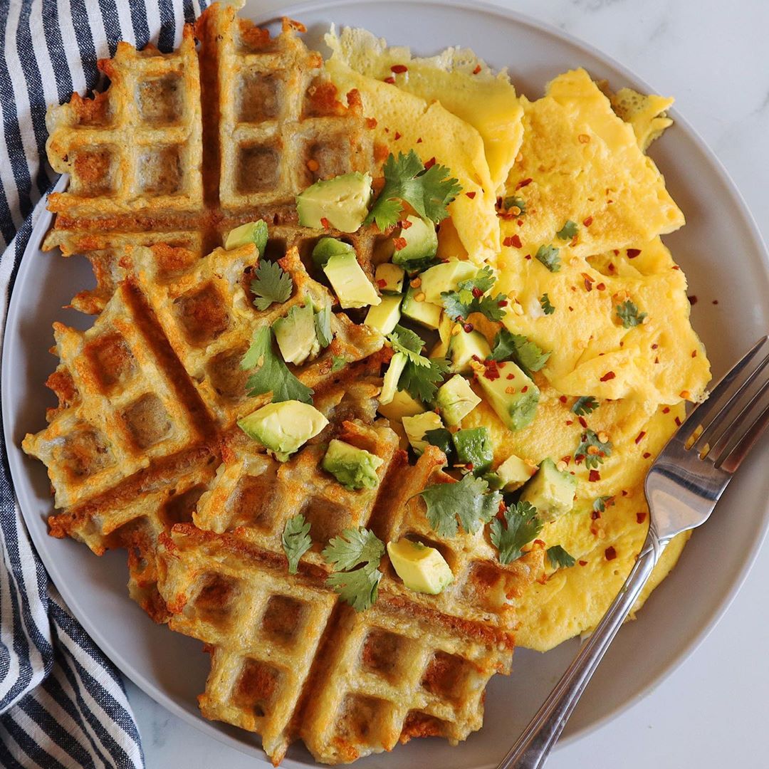 Savory Potato Hash Brown Waffles