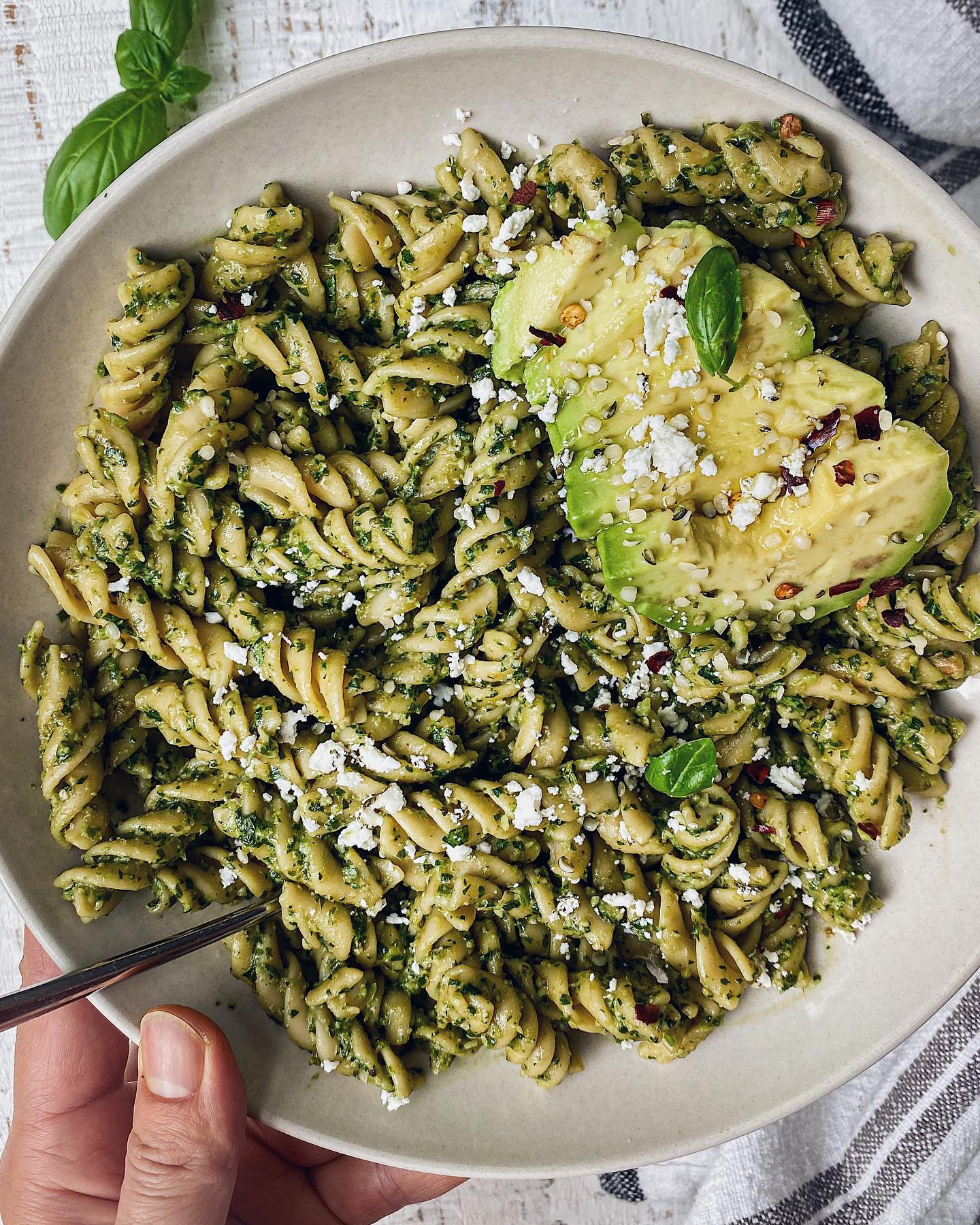 Simple Vegan Basil Pesto