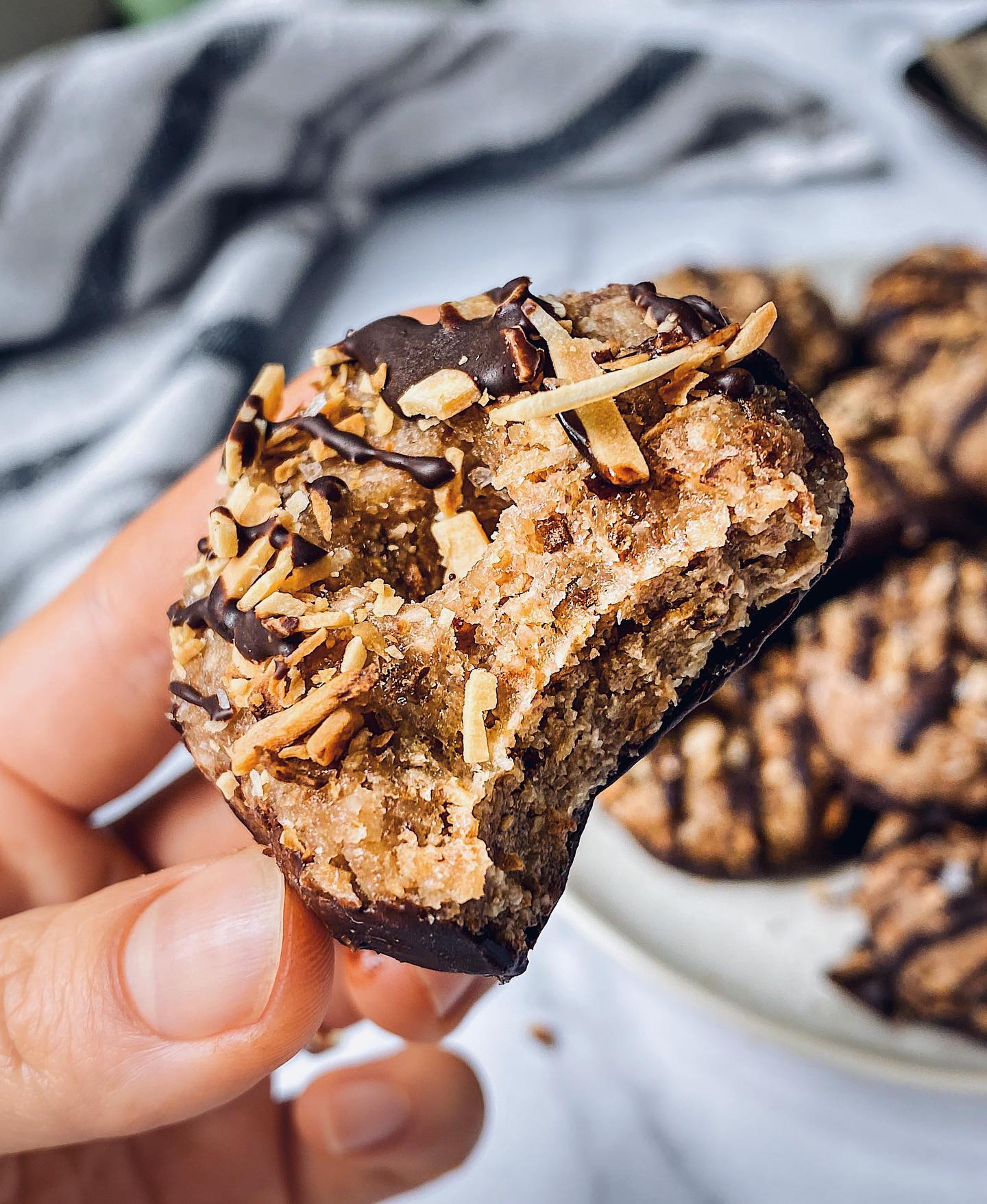 5-Ingredient No-Bake Samoas Cookies