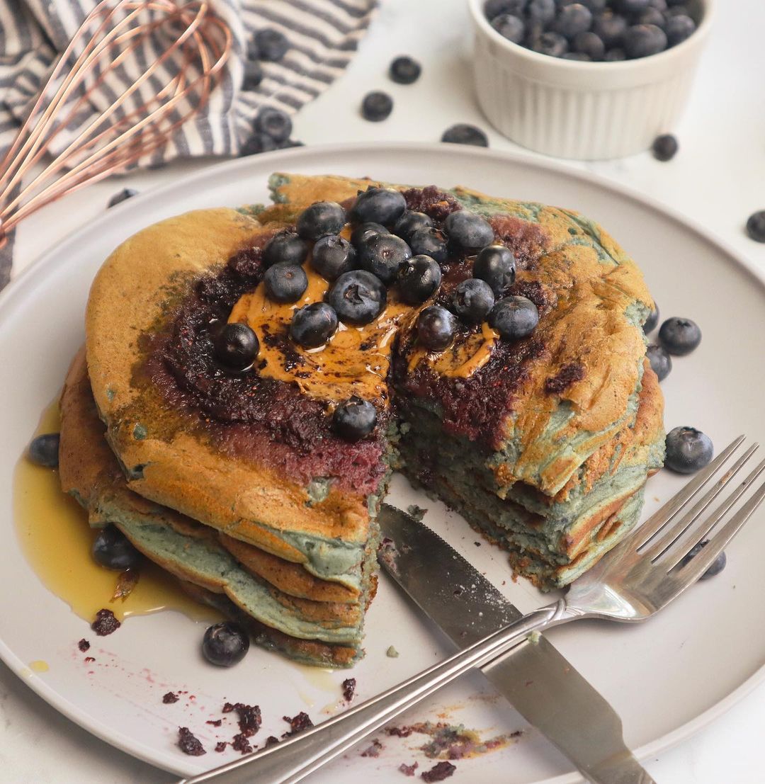 Rustic Blueberry Pancakes
