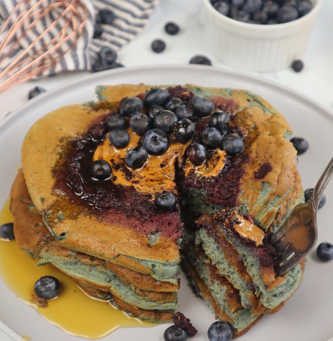 Rustic Blueberry Pancakes
