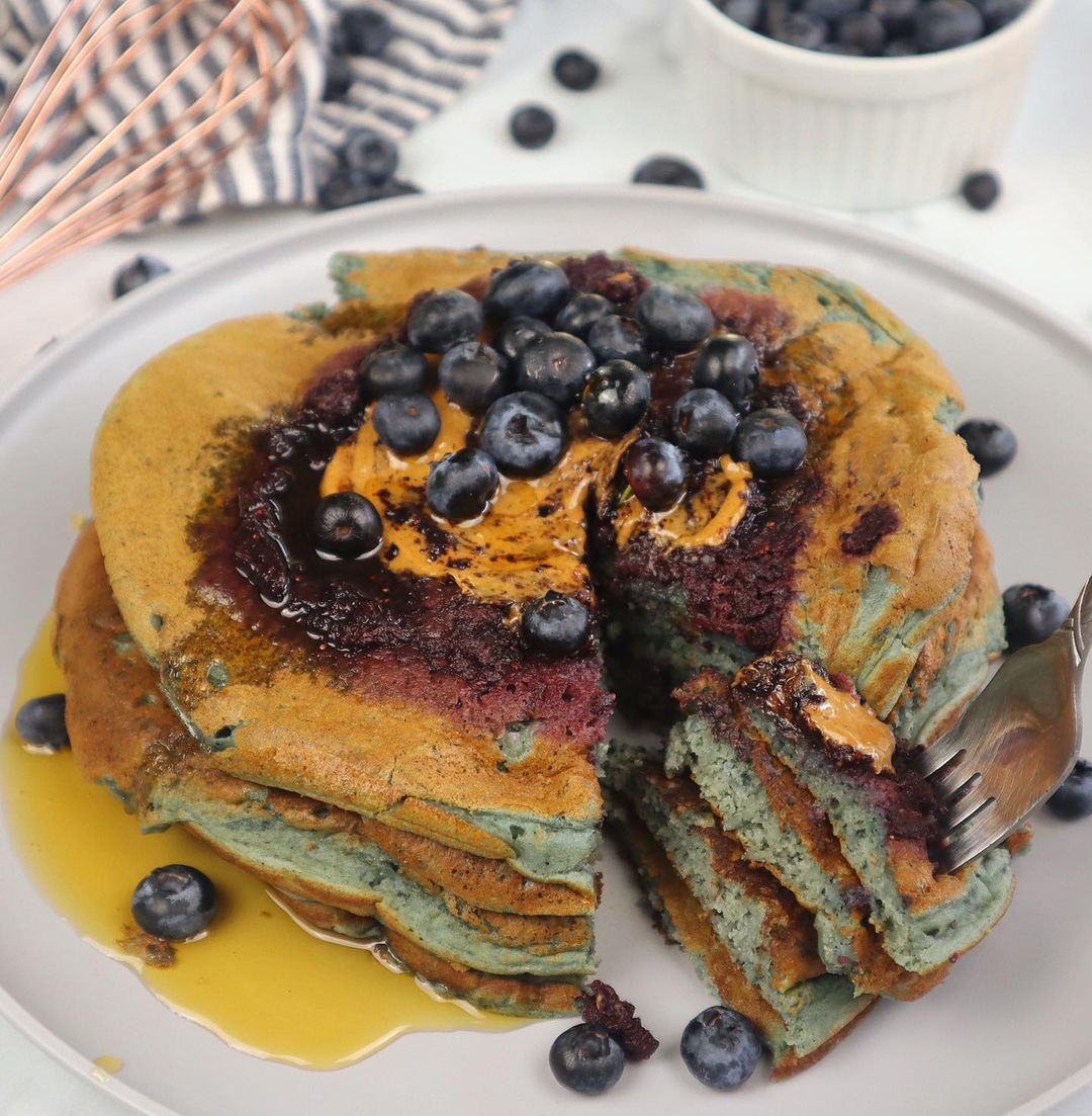 Rustic Blueberry Pancakes