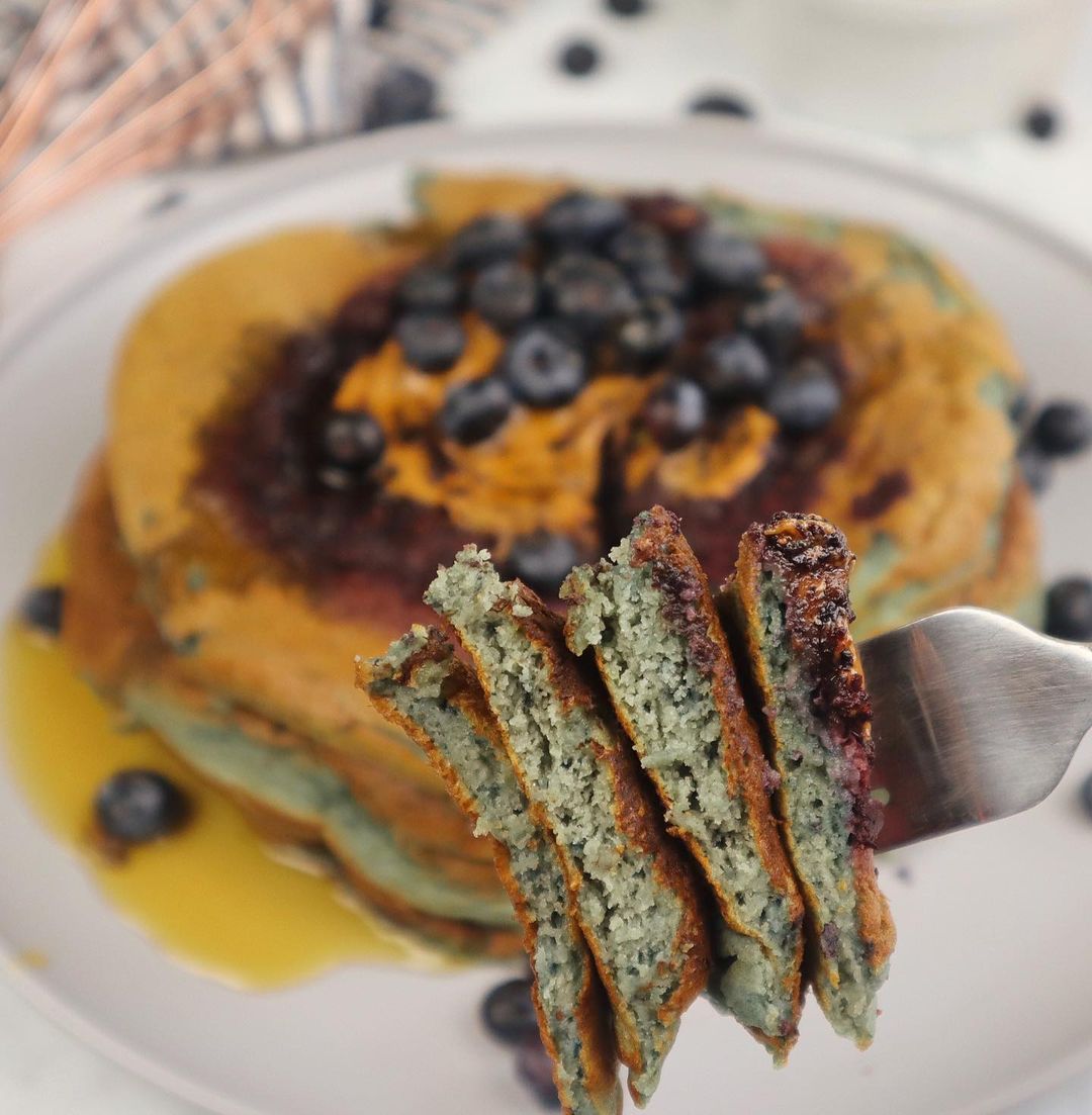 Rustic Blueberry Pancakes