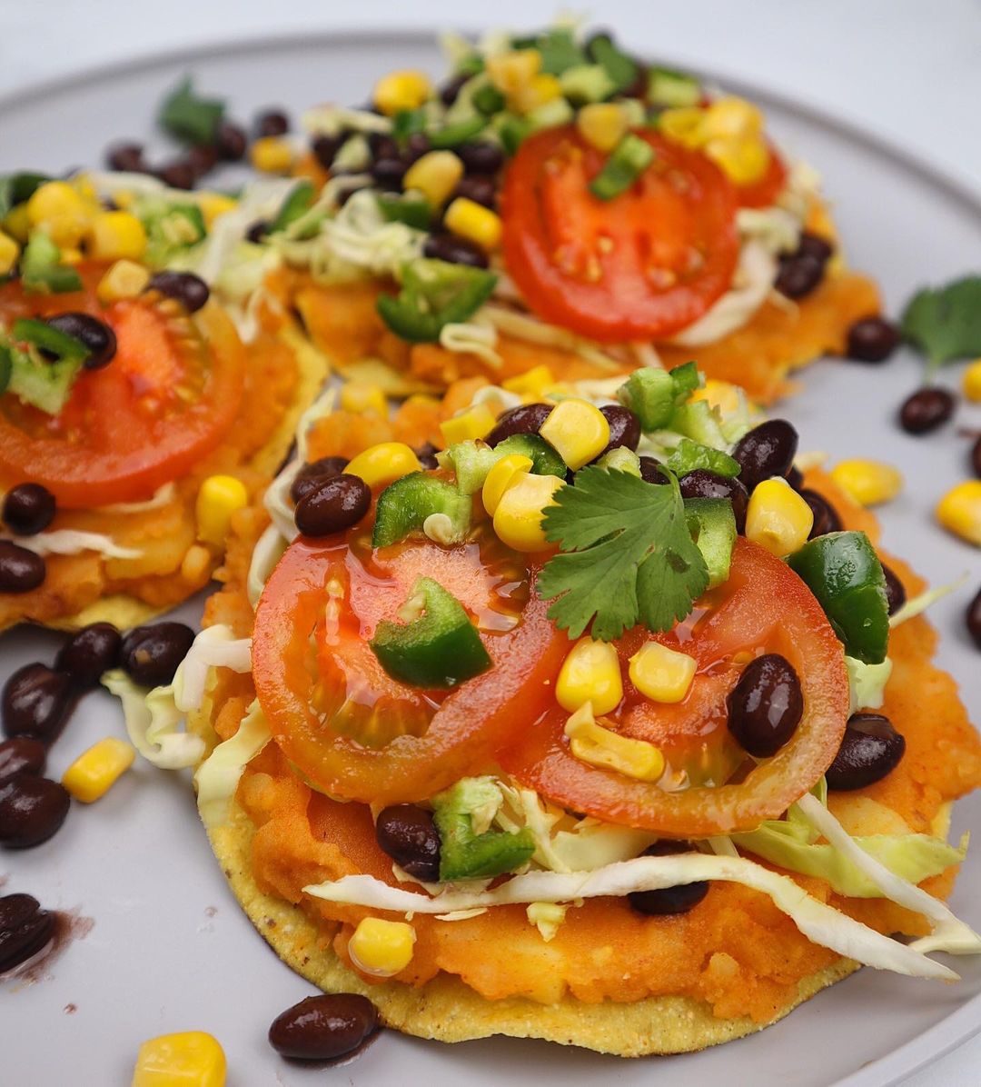 Quick and Easy Vegan Potato Tostadas
