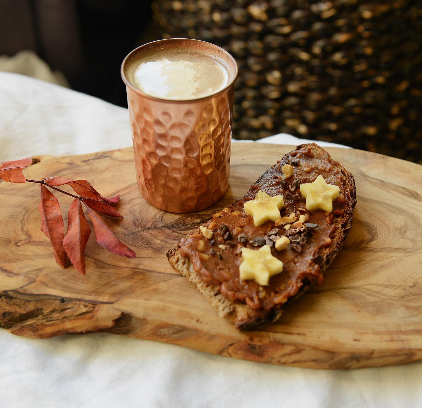 Baobab Peanut Butter Spread and Cinnamon Milk