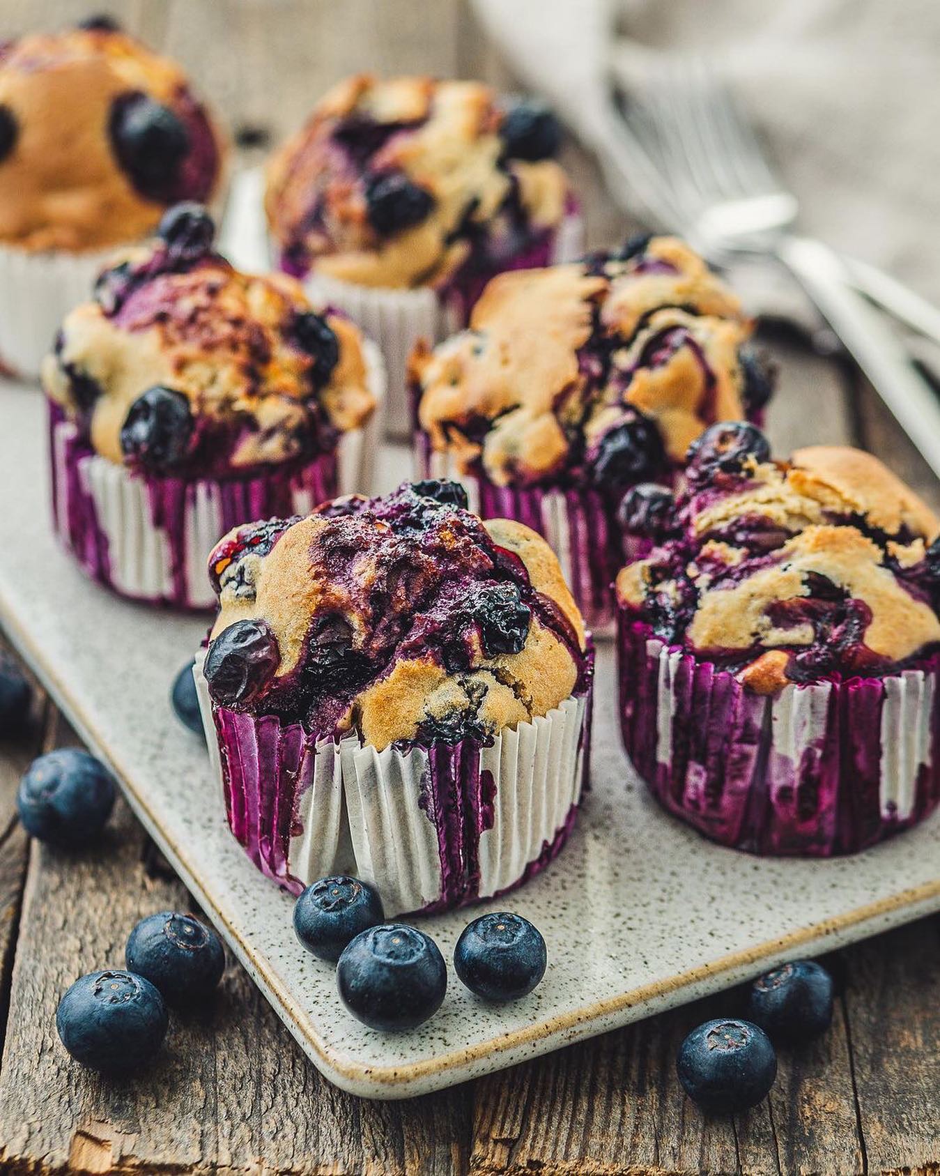 Easy Vegan Blueberry Muffins