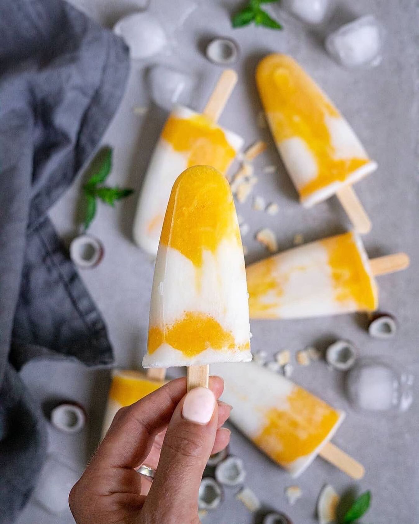 Mango Coconut Popsicles Delight