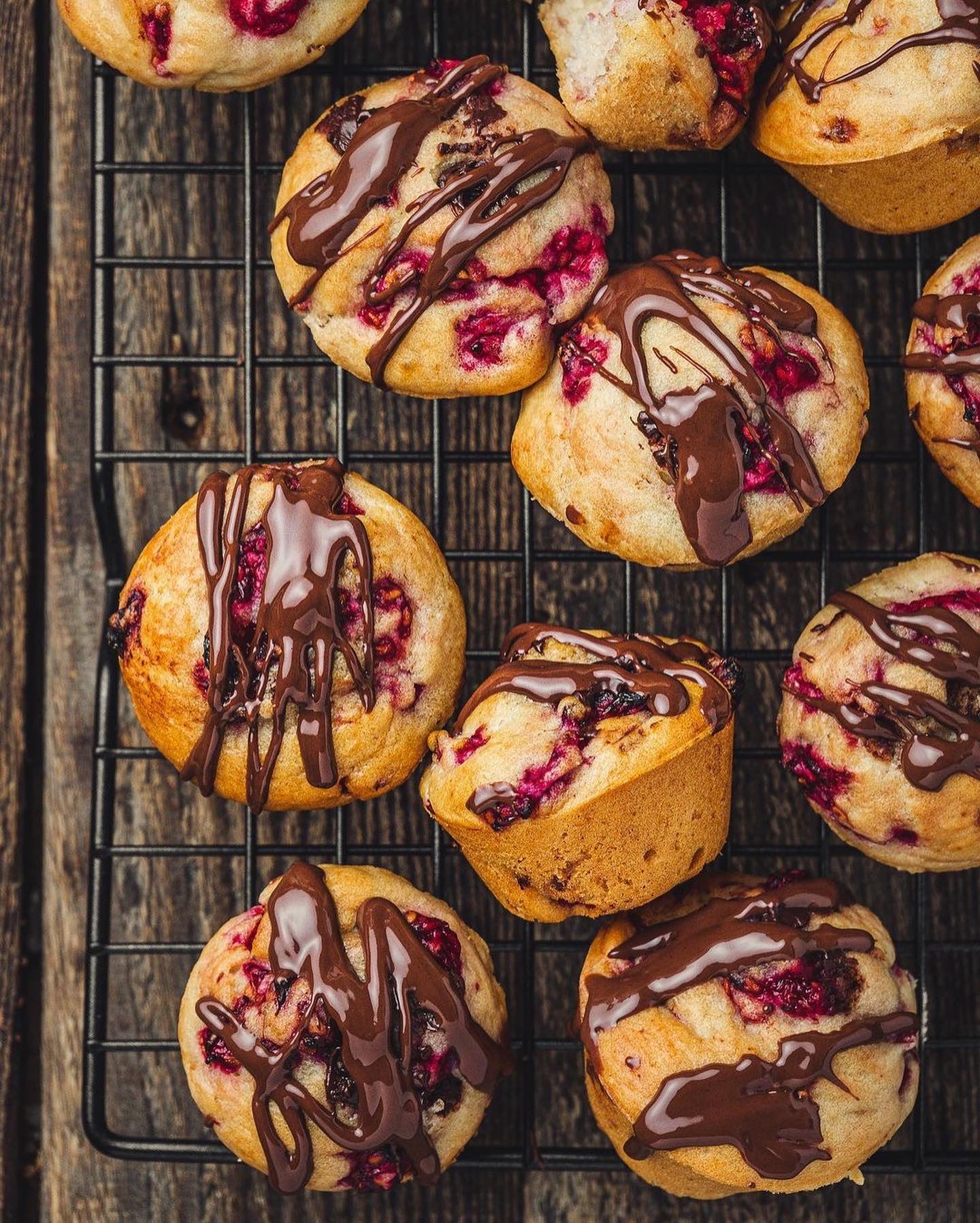 Vegan Raspberry Chocolate Muffins