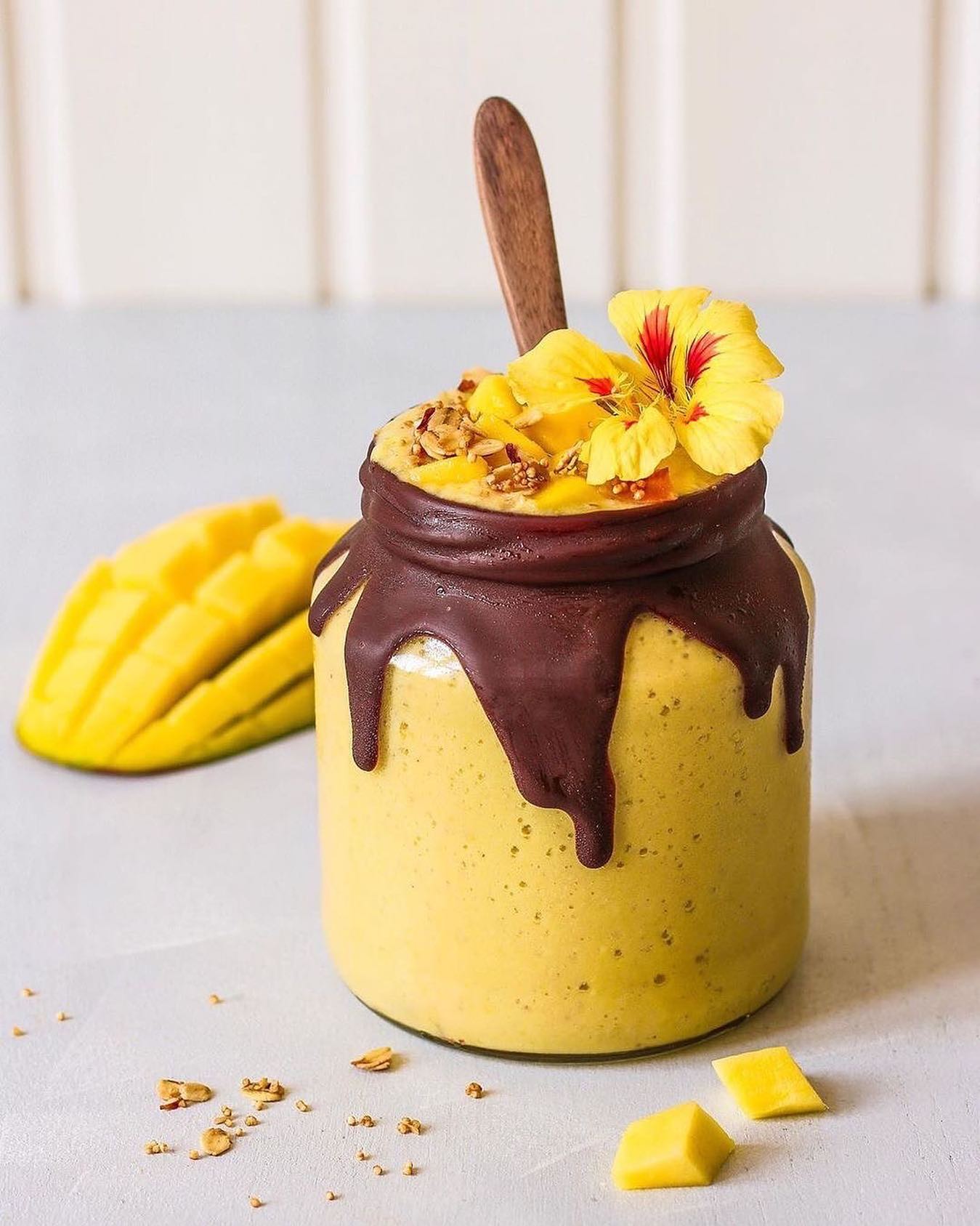 Creamy Mango Turmeric Smoothie with Tofu
