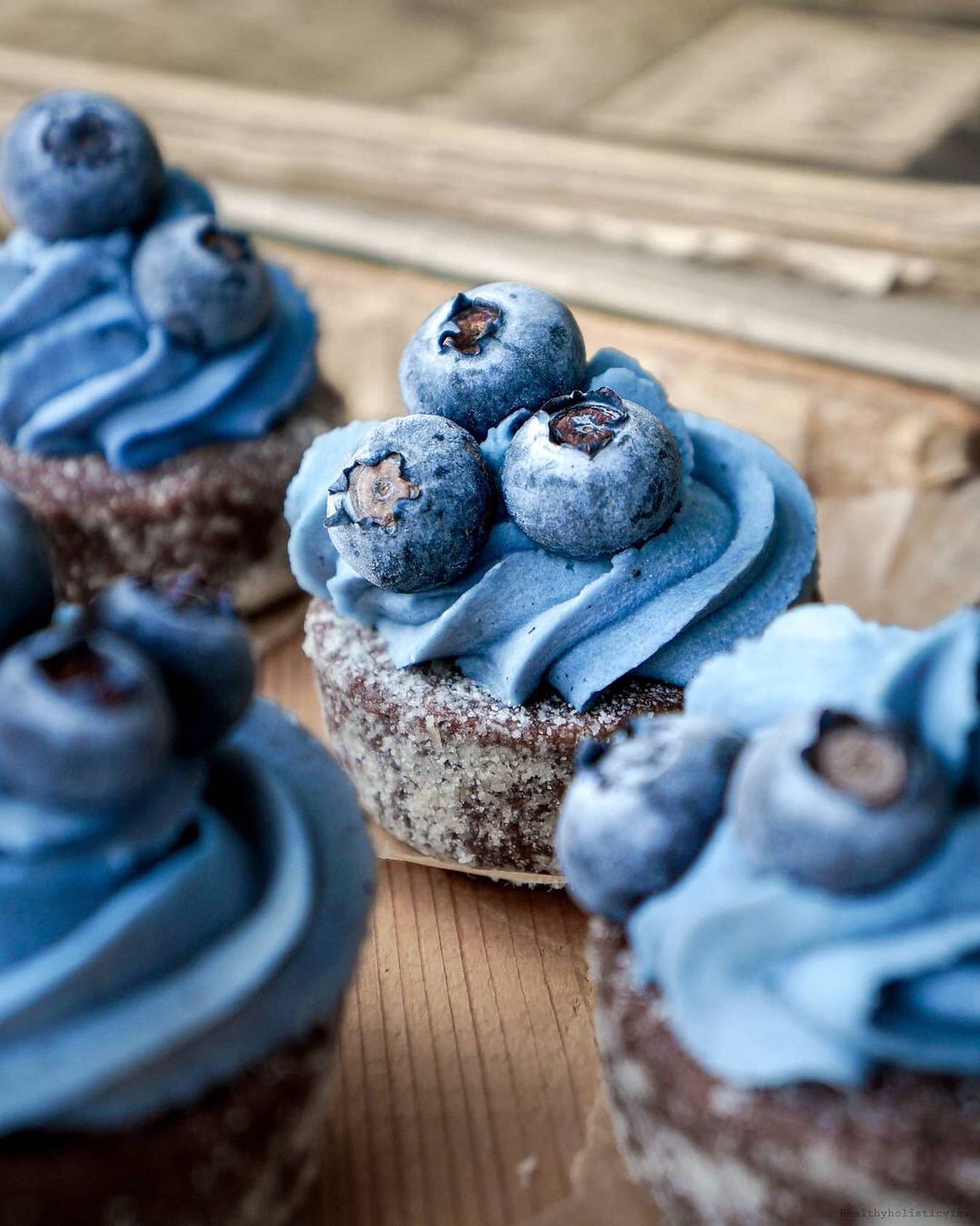 Raw Vegan Blueberry Cupcakes