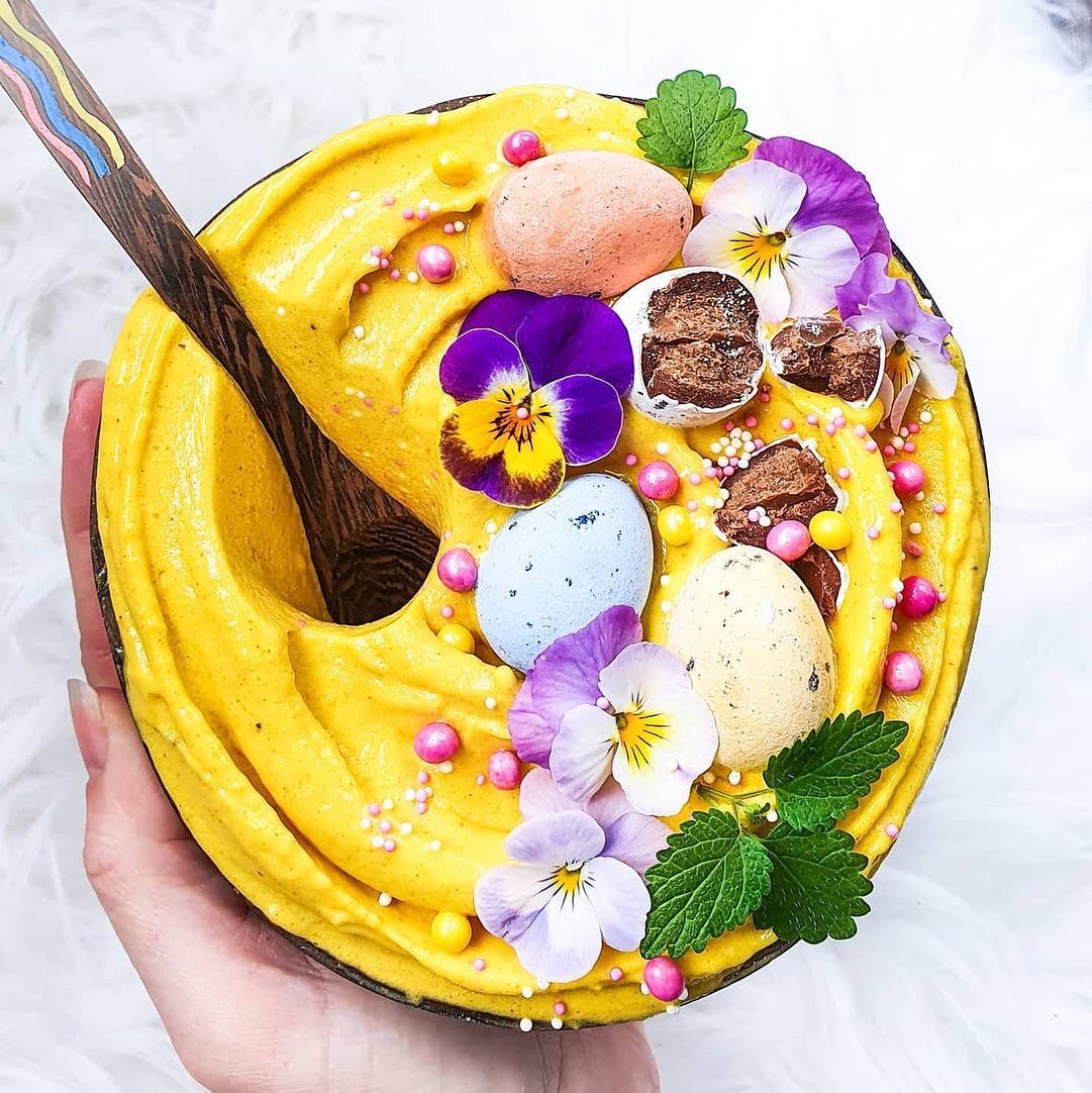 Thick Mango Banana Nicecream Bowl