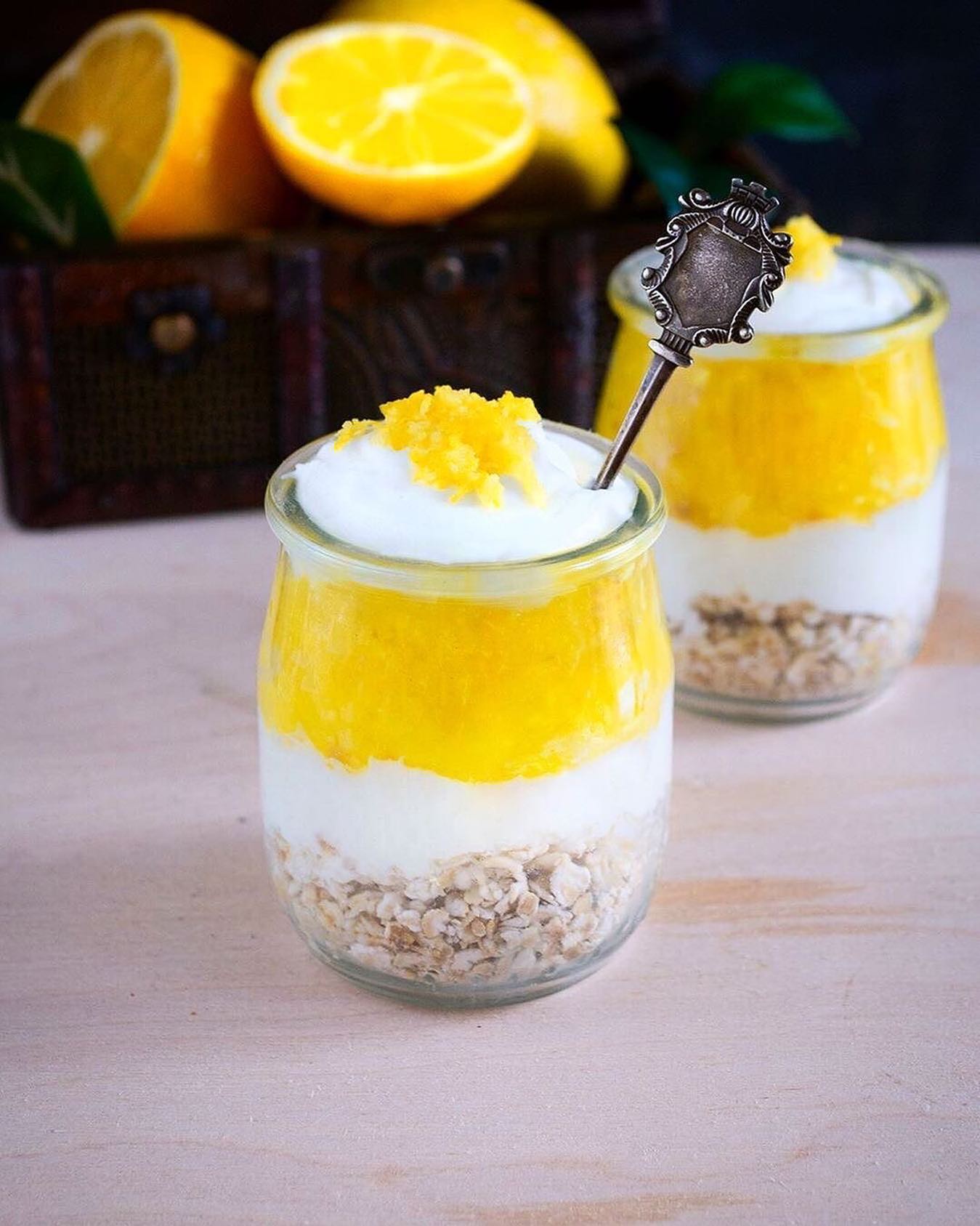 Vegan Lemon Dessert with Oats