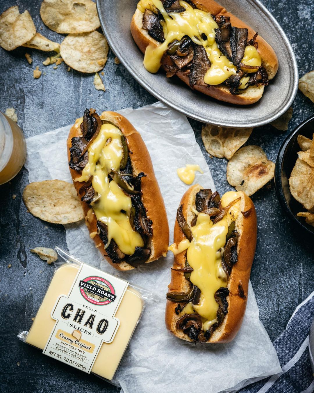Portobello Mushroom Philly Cheesesteaks
