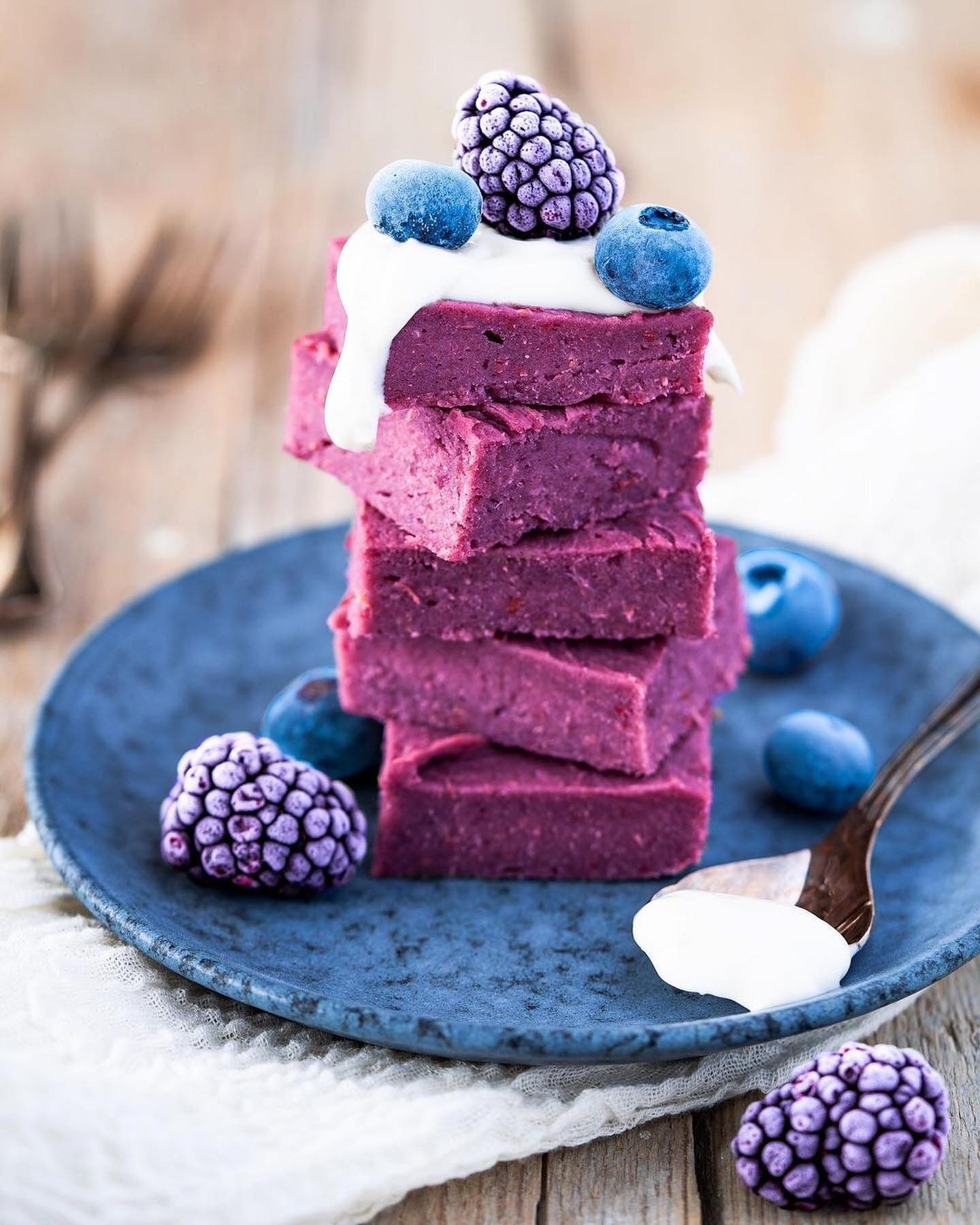 Purple Sweet Potato Blondies