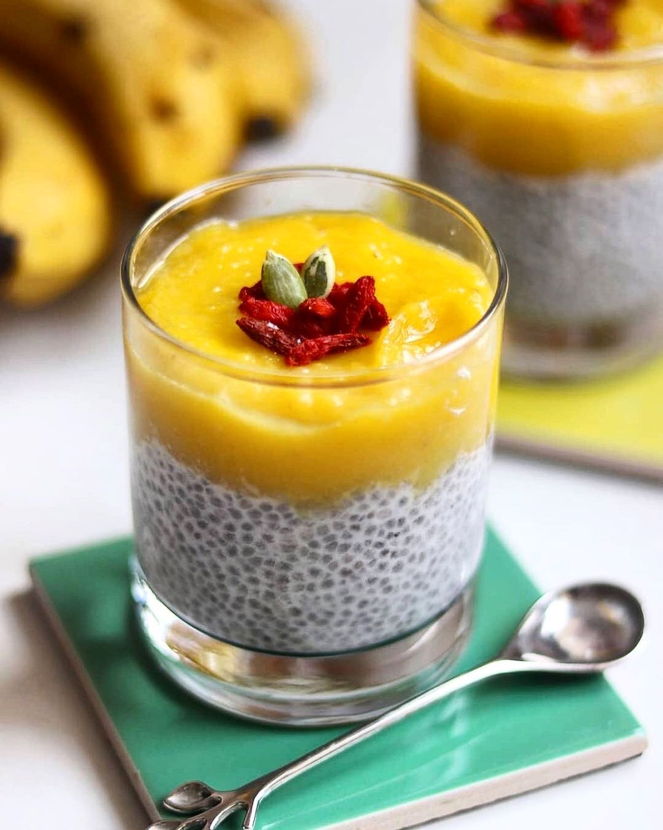 Chia Pudding with Mango and Coconut Milk