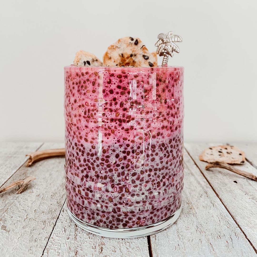 Layered Mermaid Chia Pudding Bowl