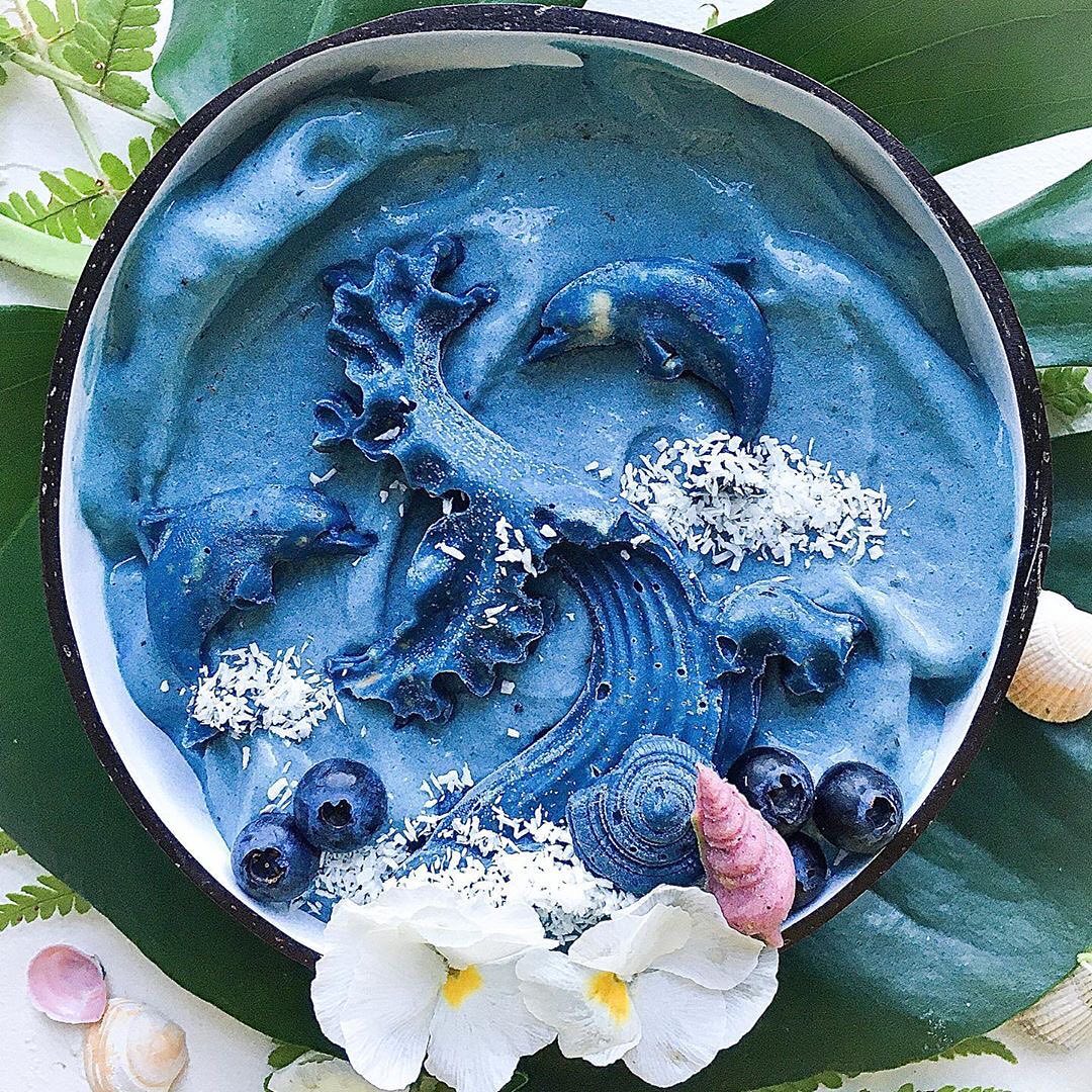 Blue Spirulina Nicecream Bowl