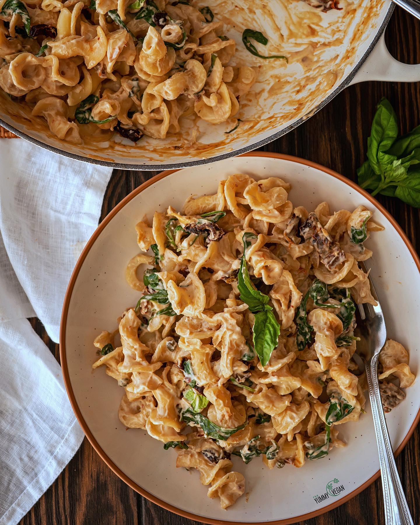 Creamy Sun-Dried Tomato Pasta with Basil