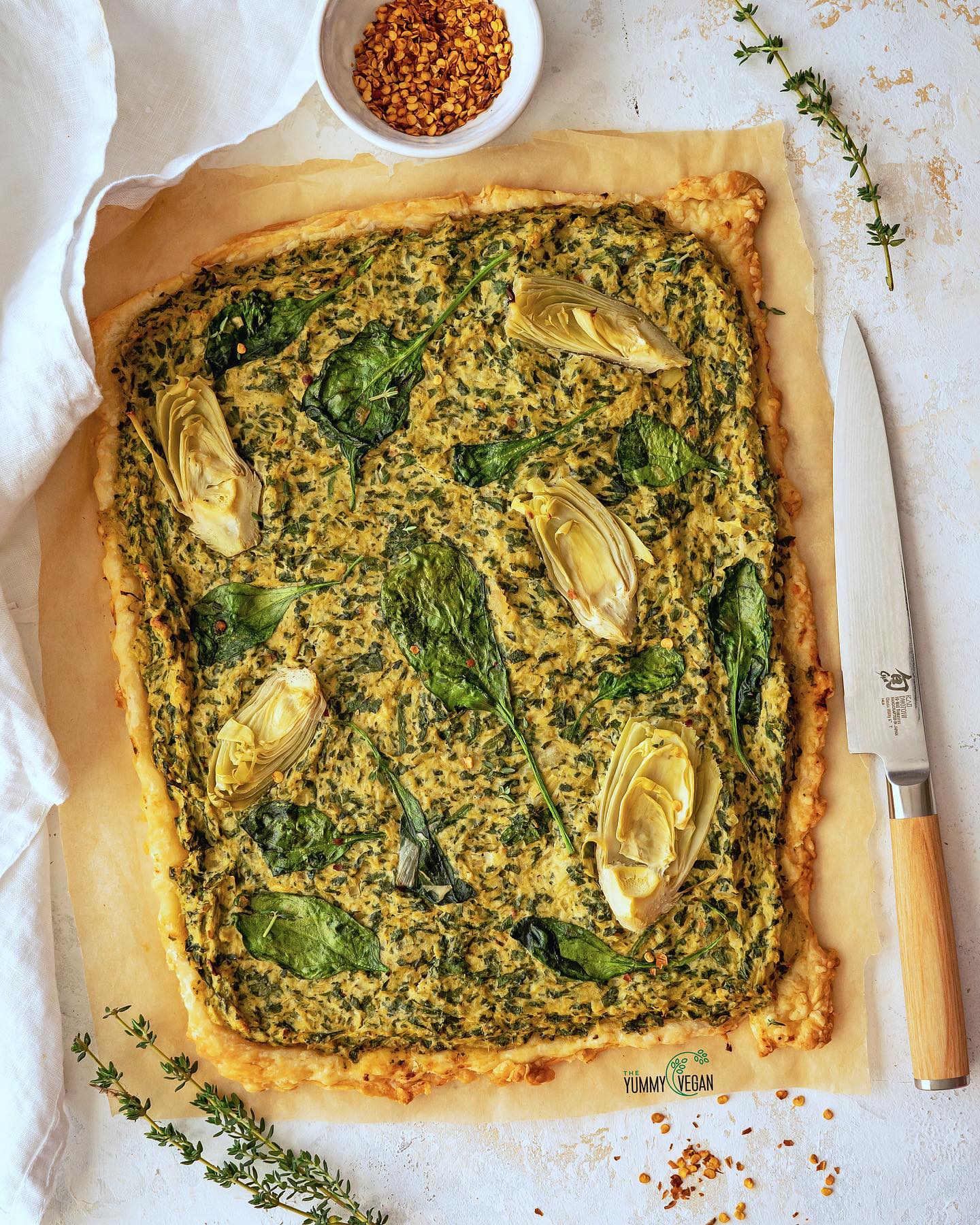 Spinach & Artichoke Tart
