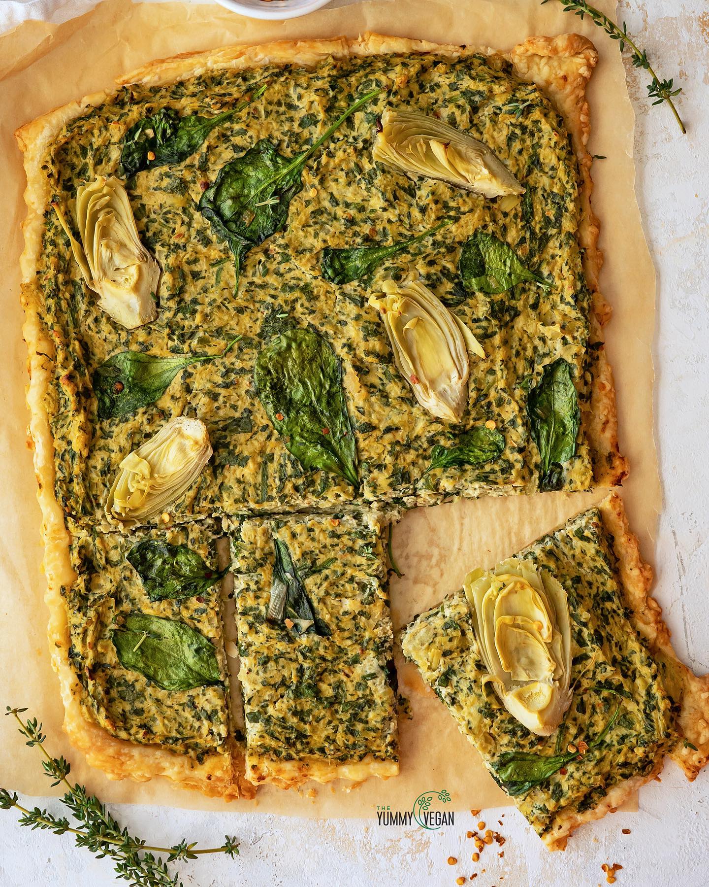 Spinach & Artichoke Tart