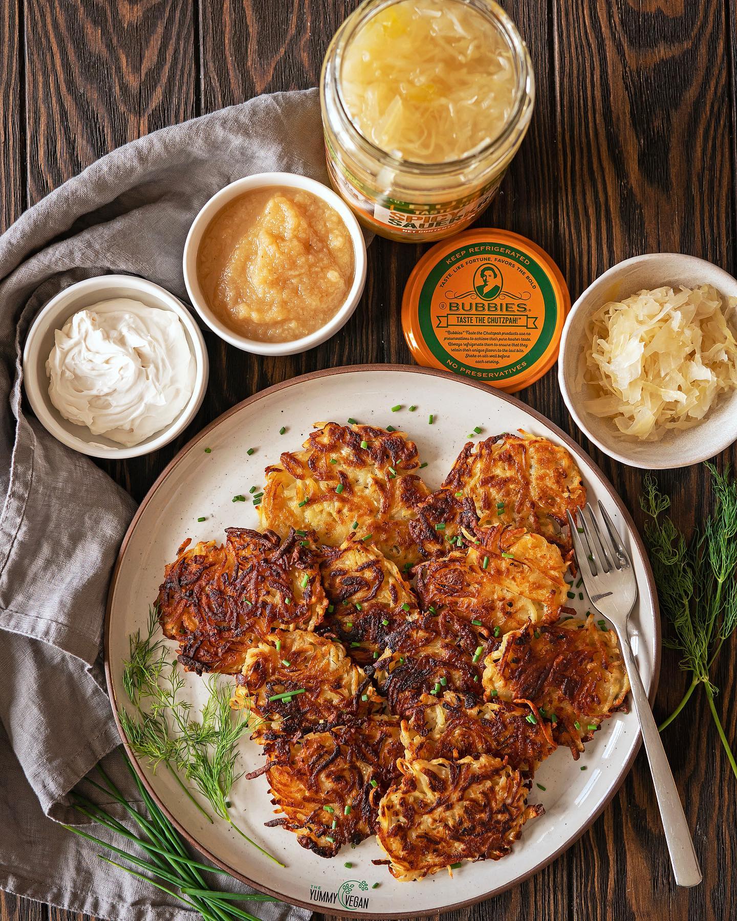 Sauerkraut Latkes with a Twist